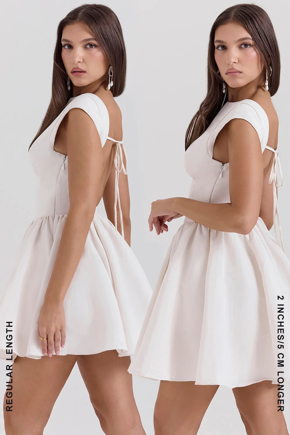 white open back mini dress - luluinthesky