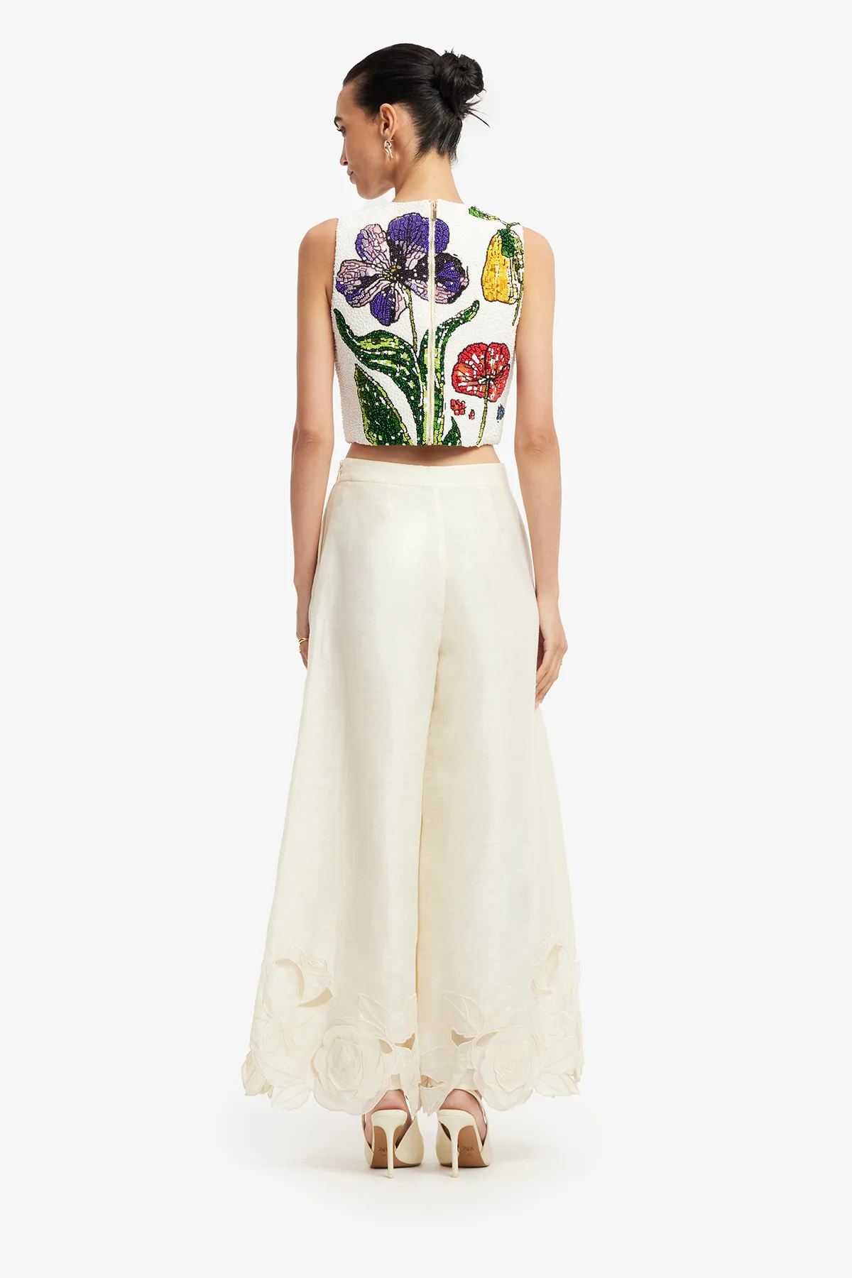 Iris Beaded Top - Wildflowers