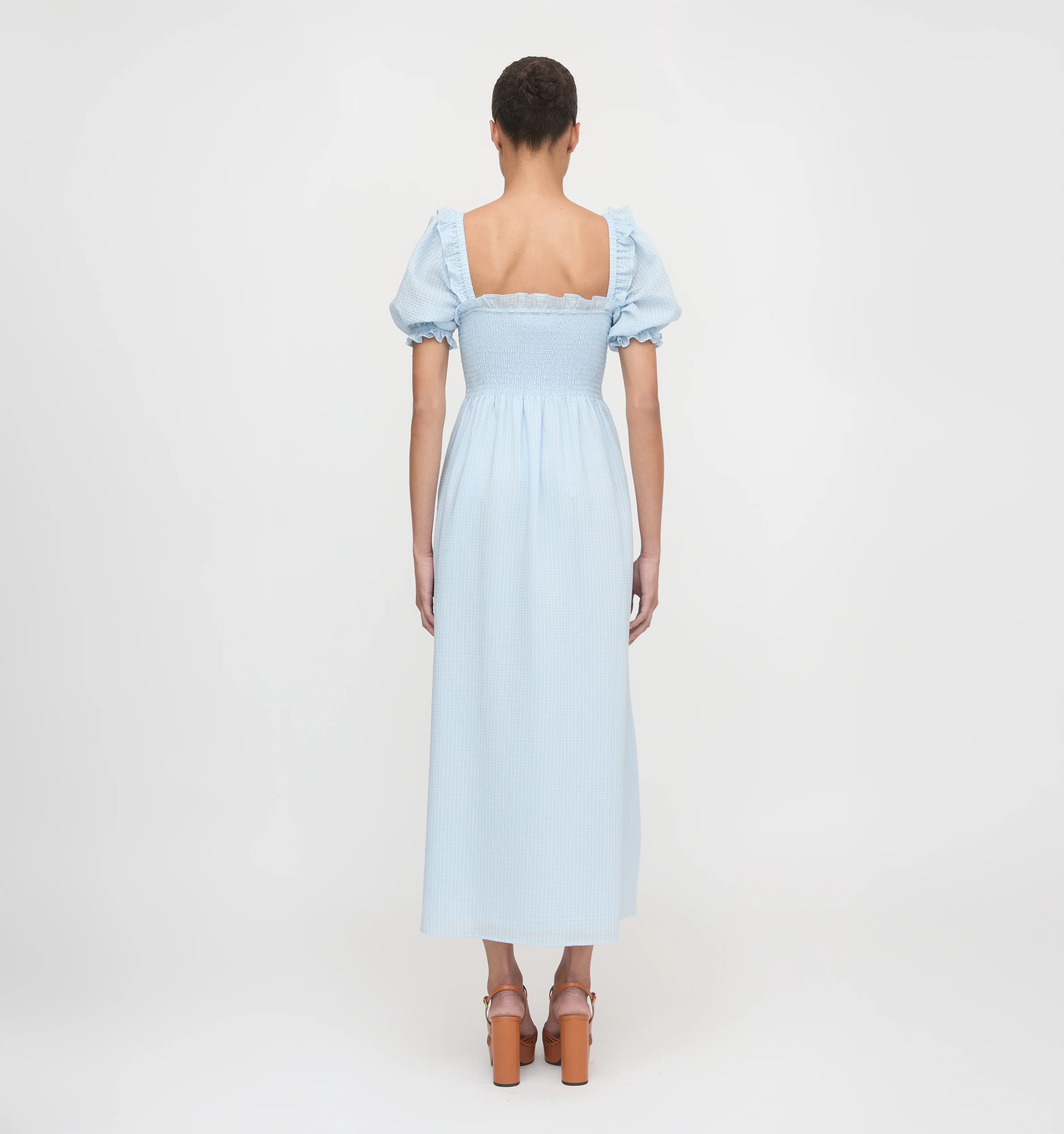 The Scarlett Nap Dress - Pale Blue