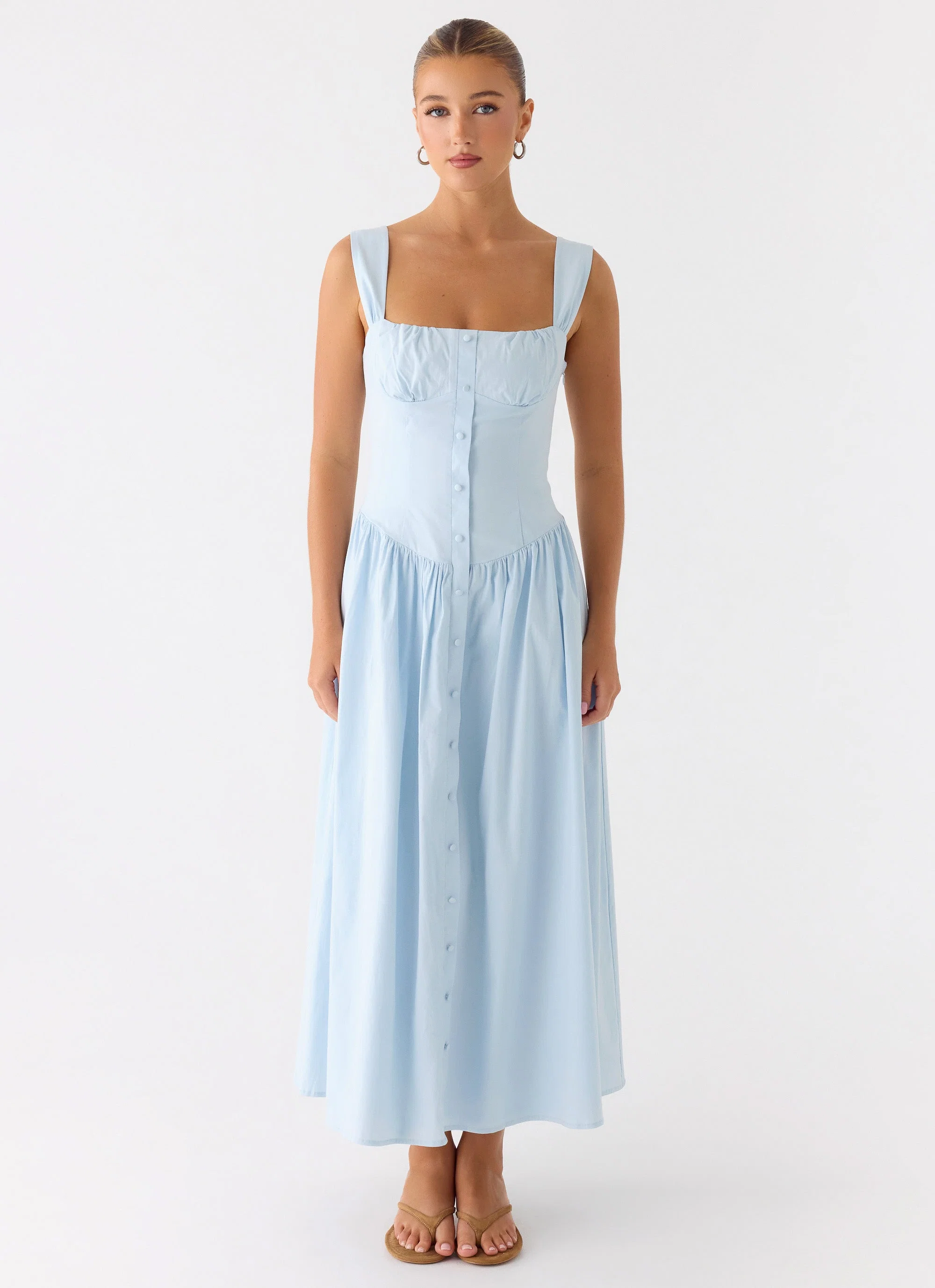 Emmalina Midi Dress - Blue
