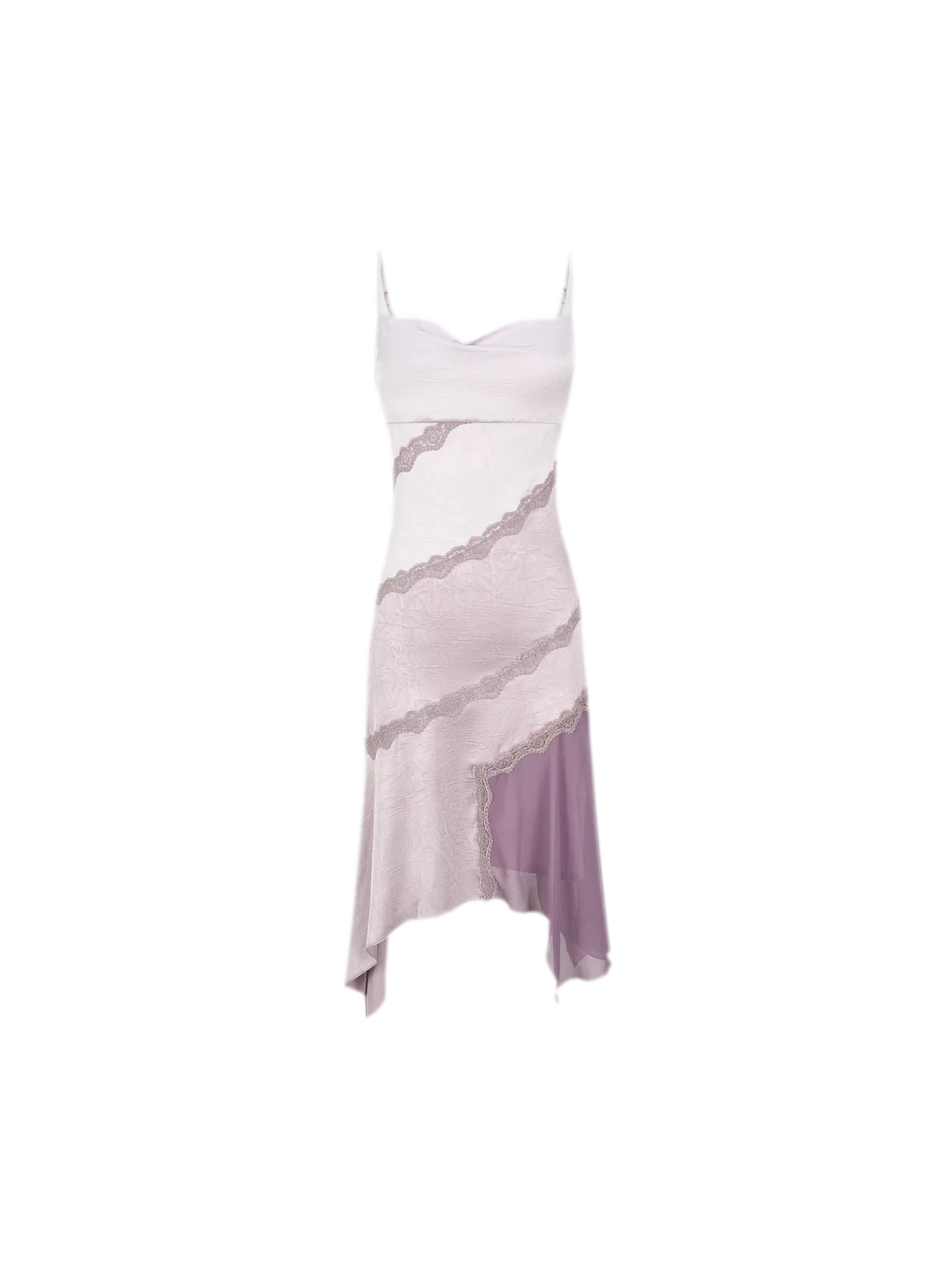 Asymmetric Satin Cami Dress | Final Sale
