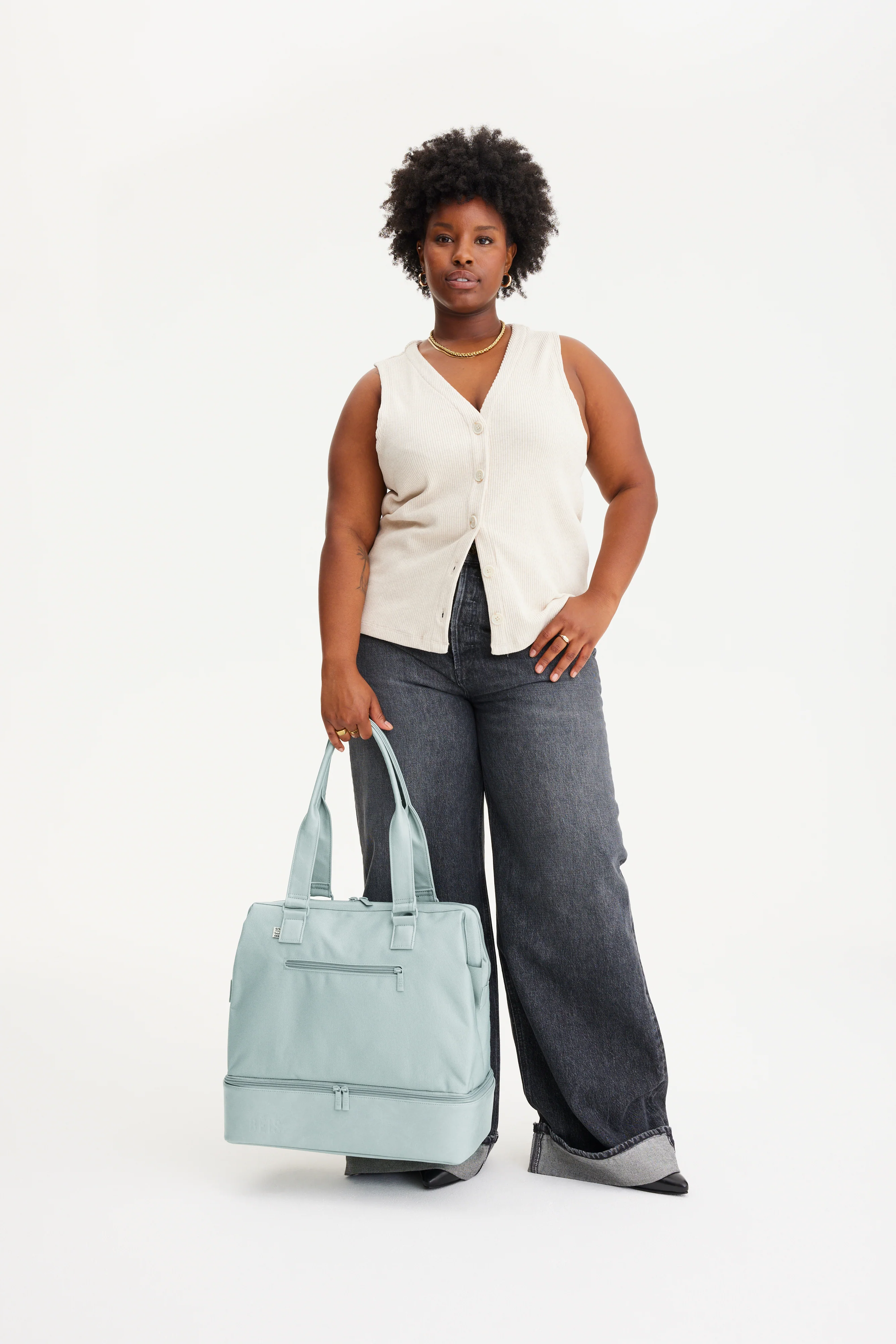 BEIS 'The Mini Weekender in Slate