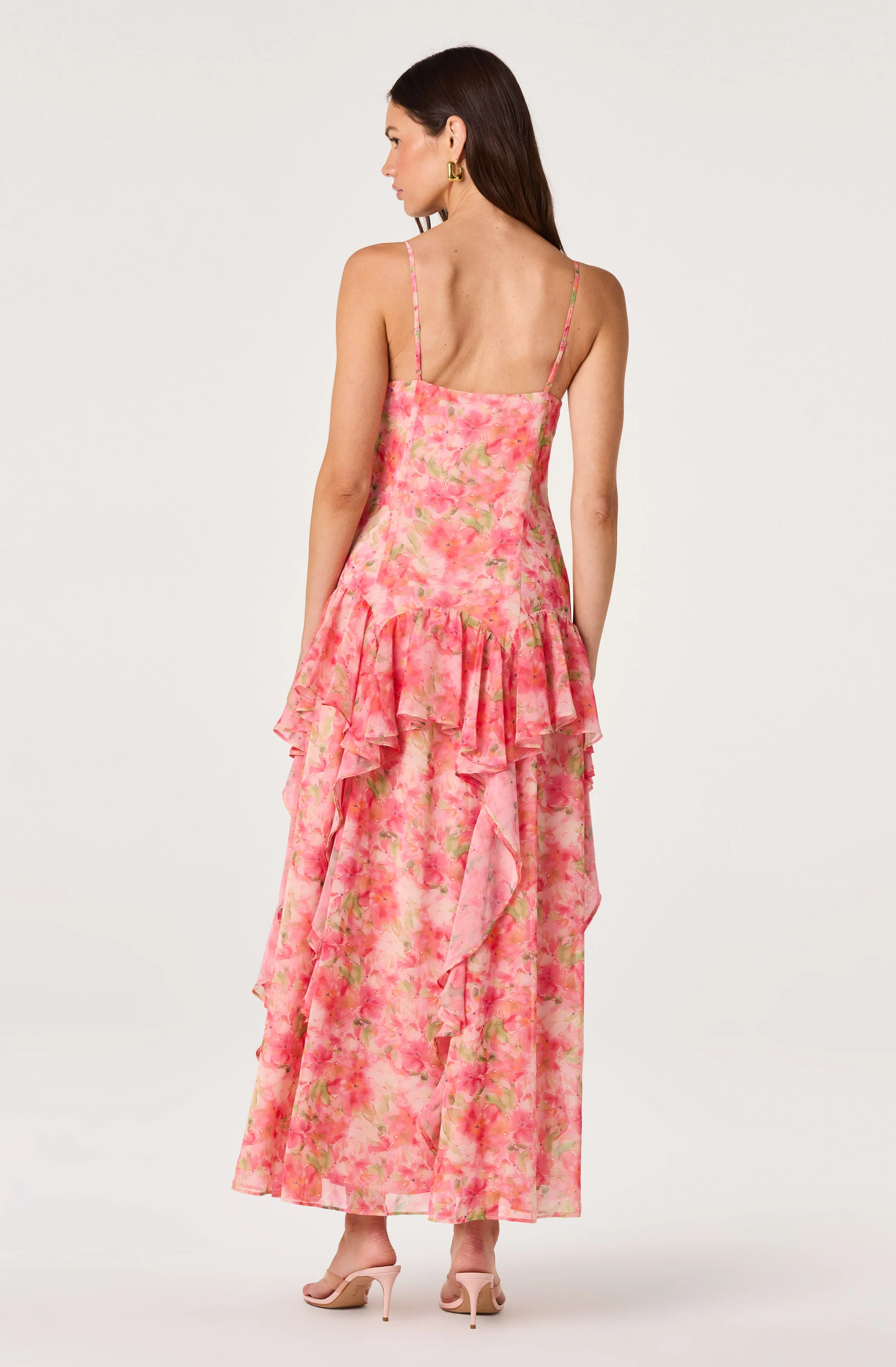 Livia Floral Ruffle Maxi Dress