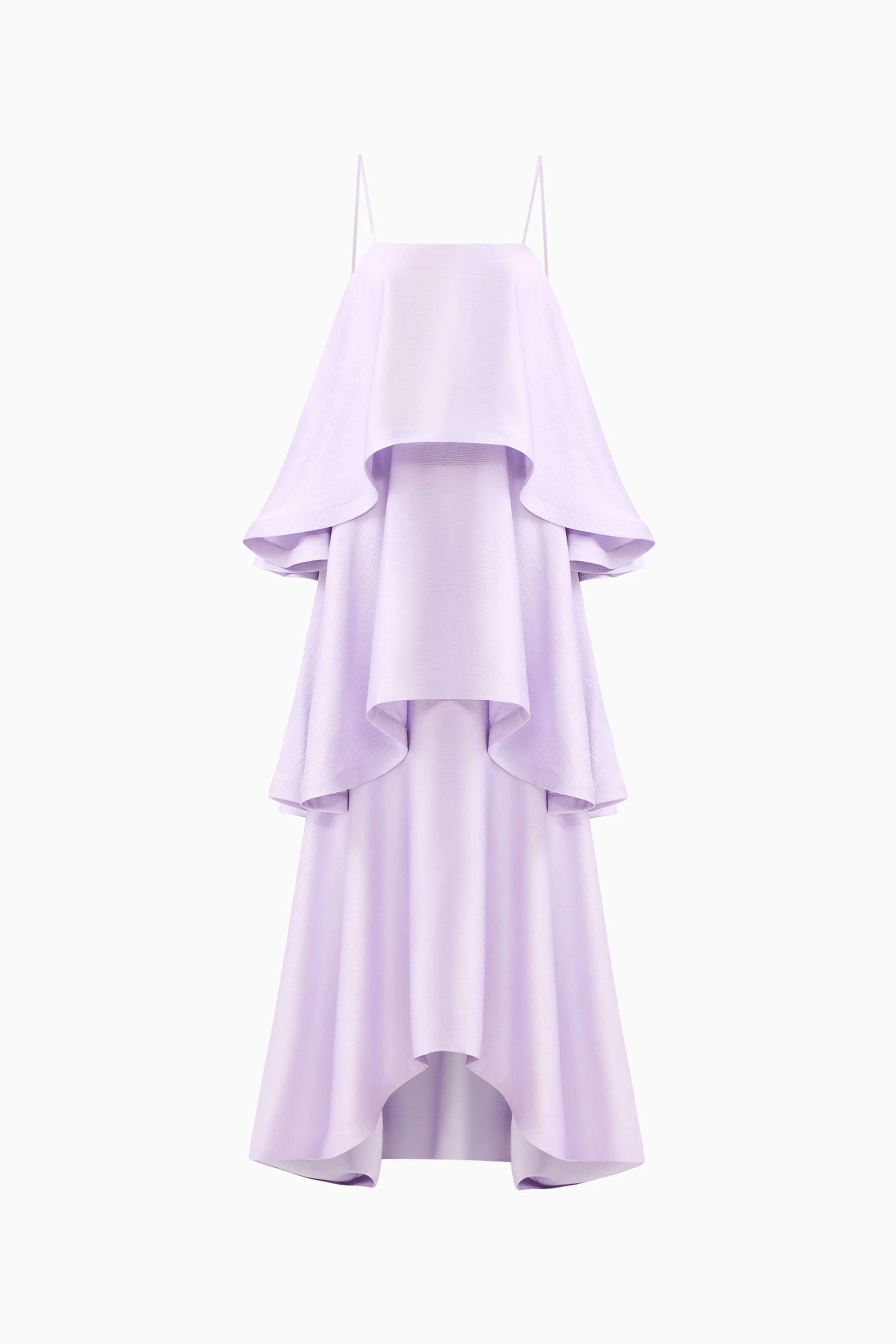 Tilly Tiered Maxi Dress in Purple