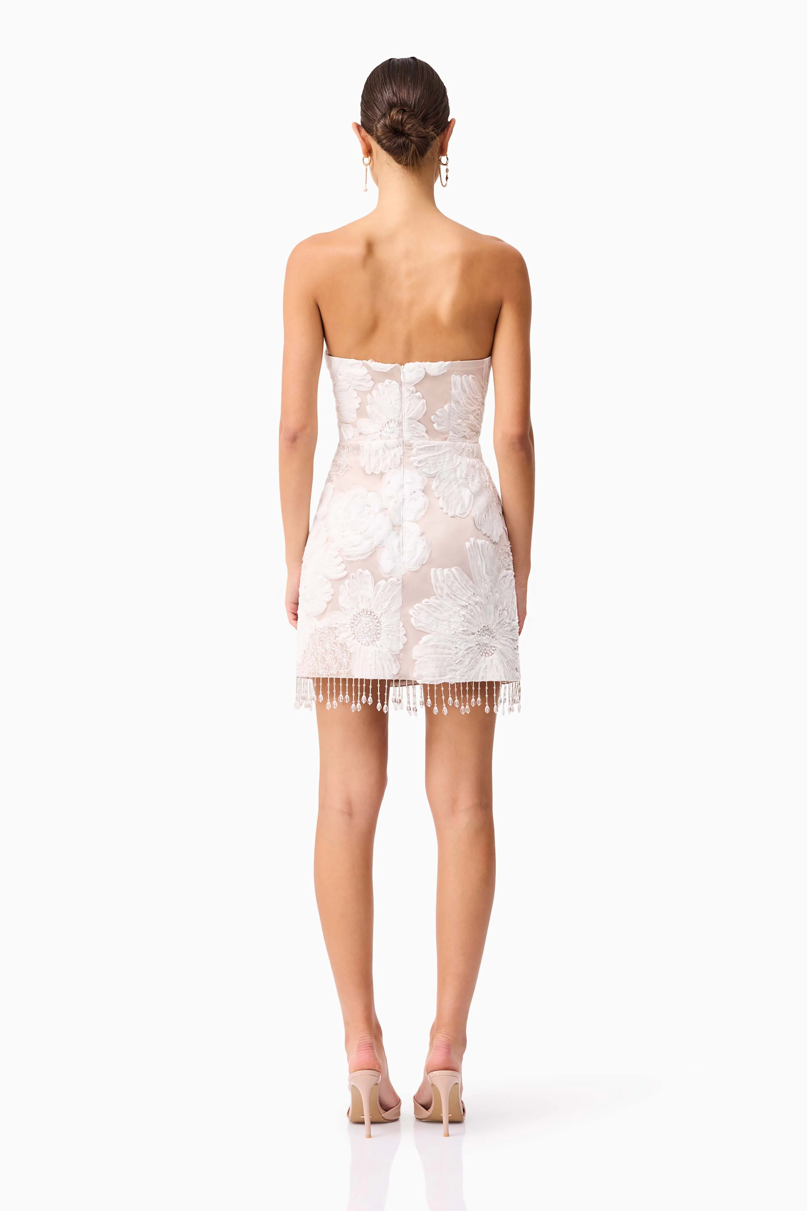 Roxana Strapless Mini Dress in White