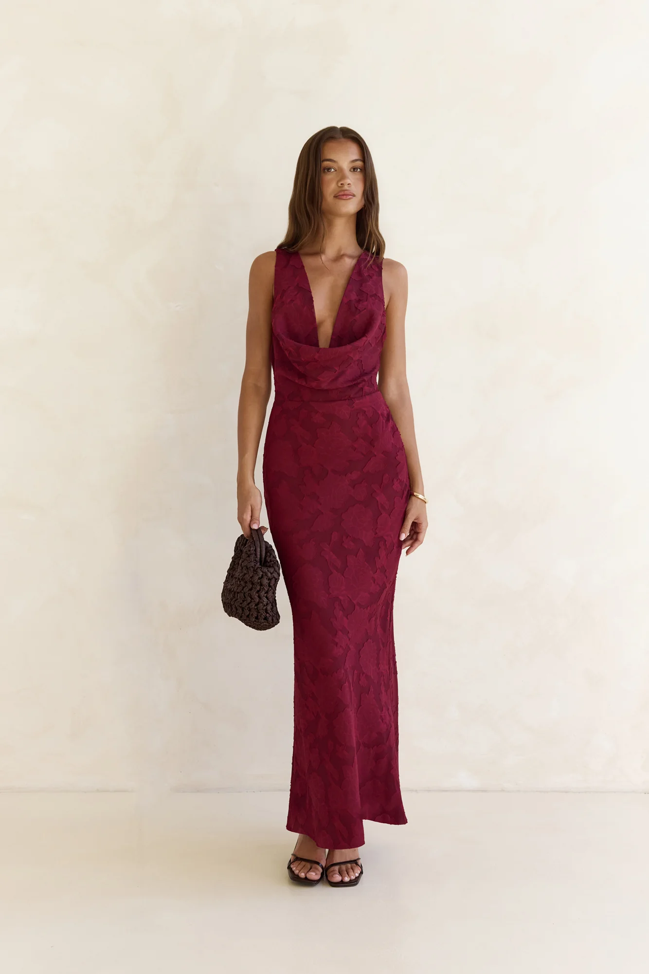 Lasting Luxuries Maxi Dress Wine - luluinthesky