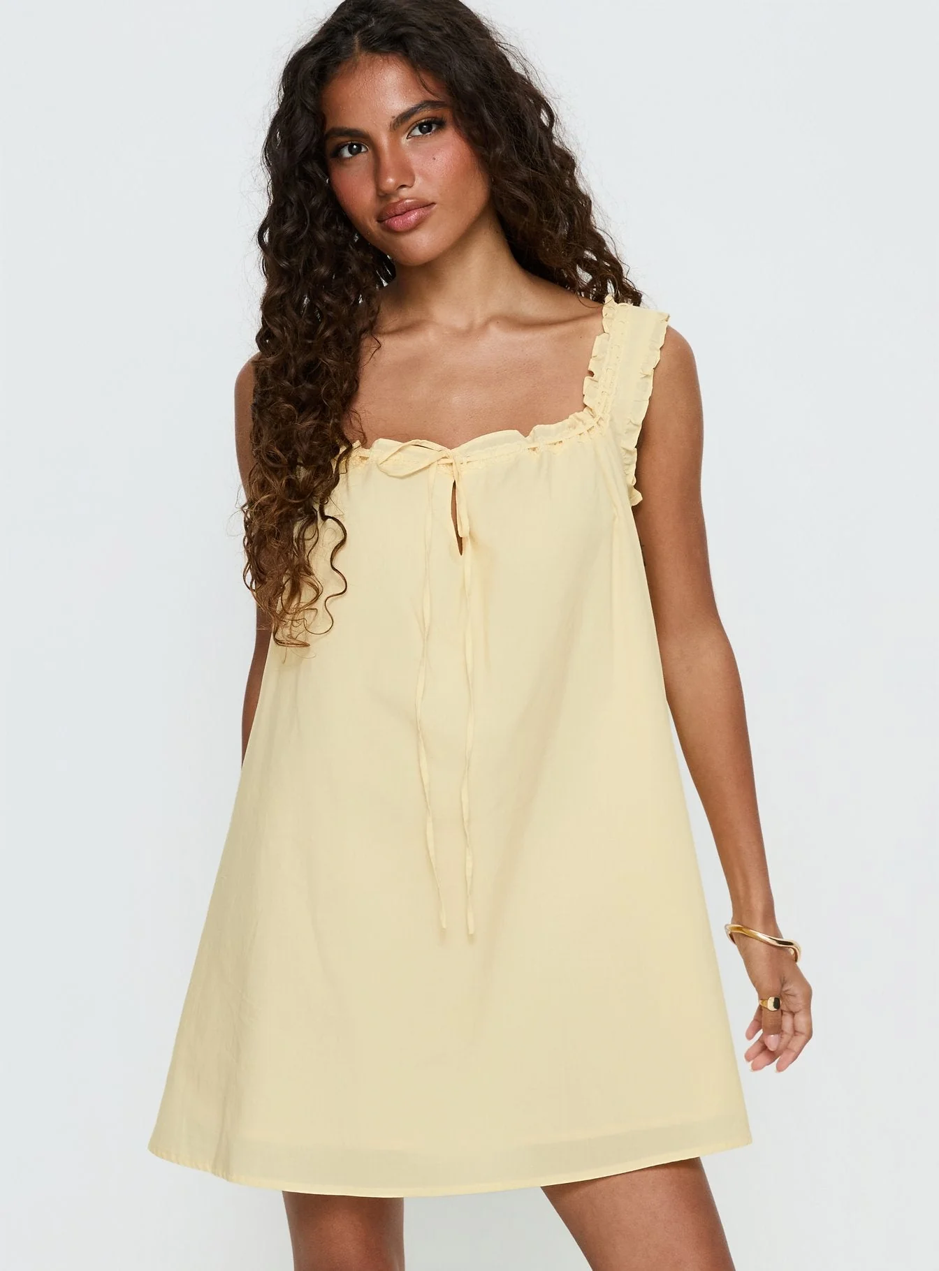 Swing Mini Dress Lemon