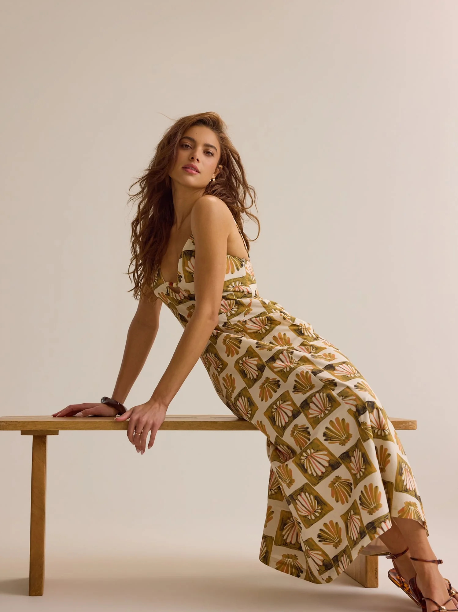 Hayley Shell Maxi Dress