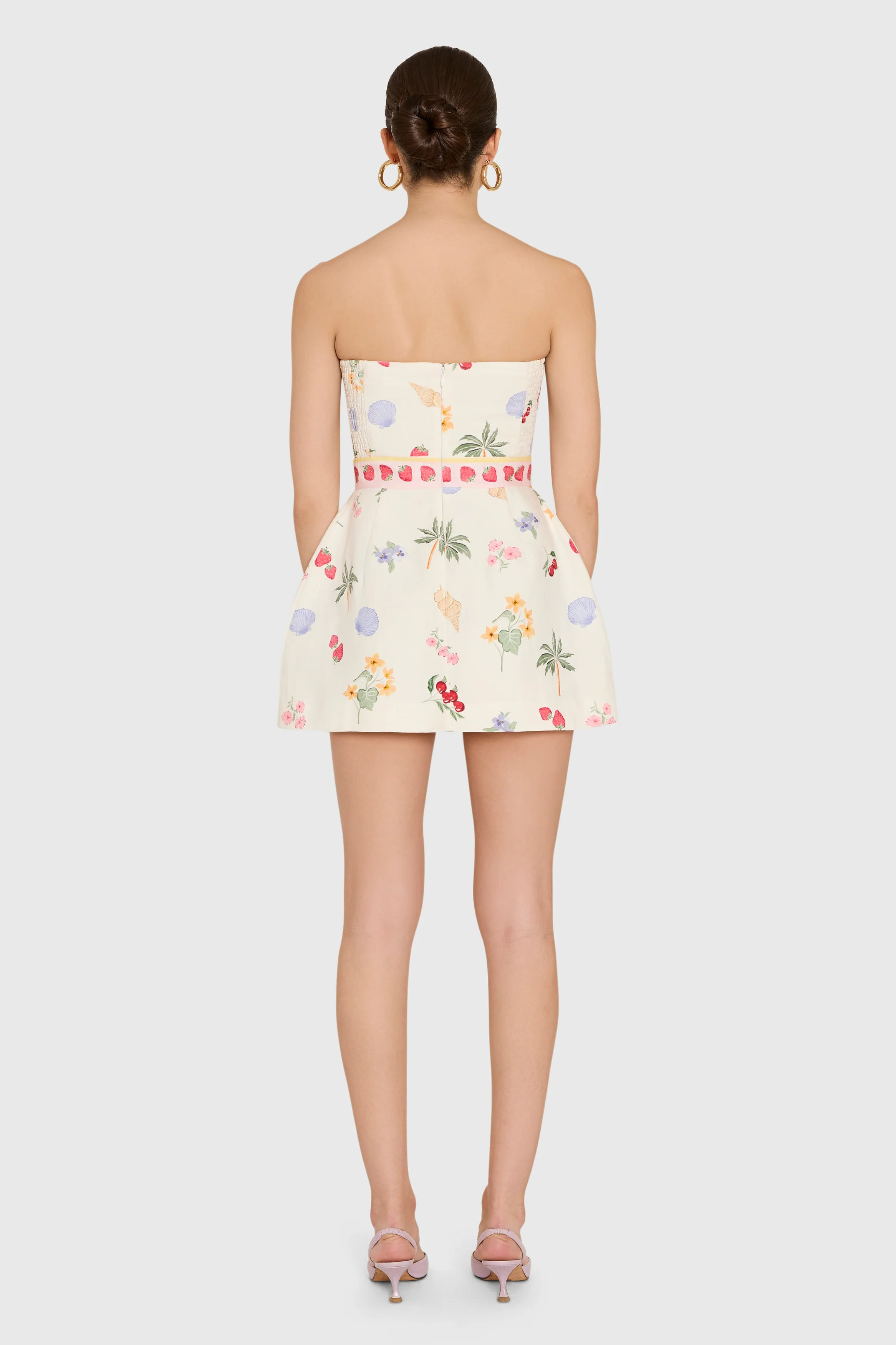 Strapless Bethany Romper in Boardwalk - luluinthesky