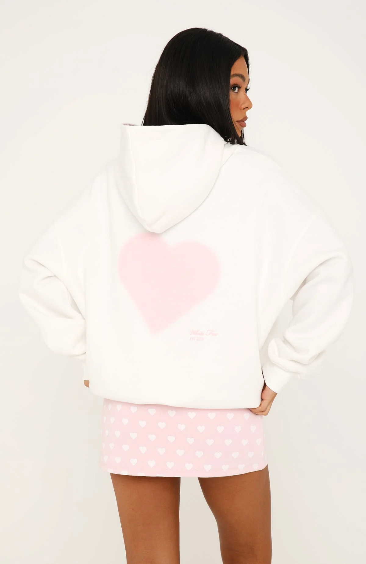 Cute On Purpose Oversized Hoodie White