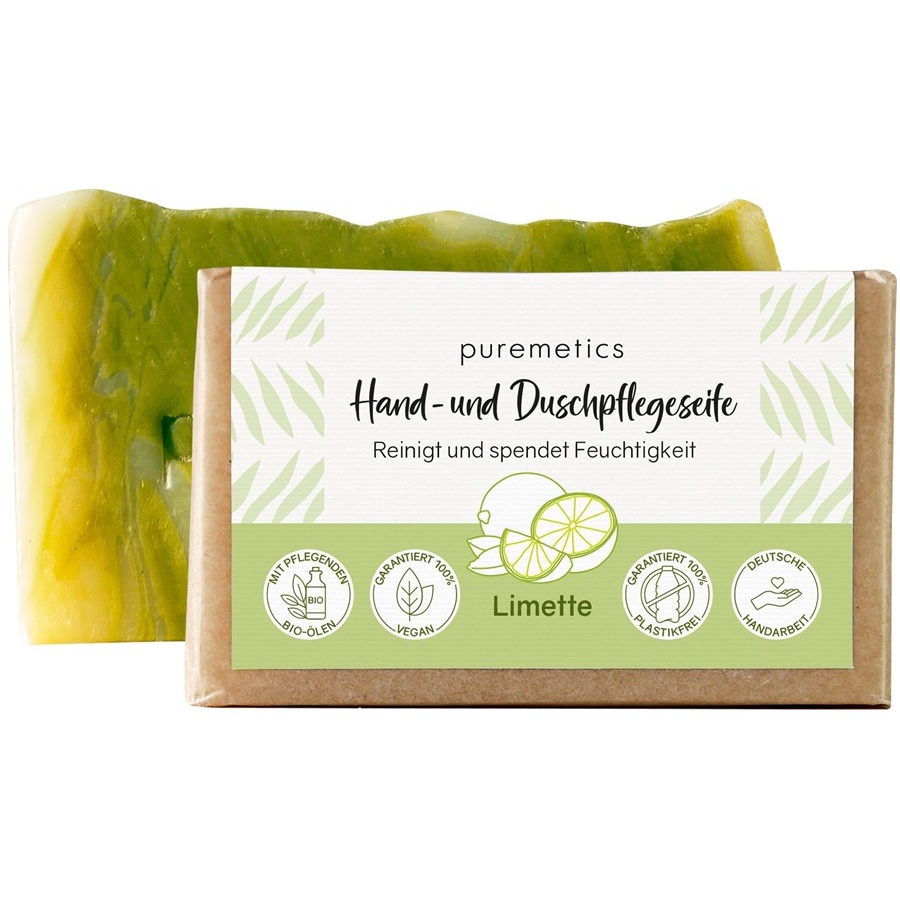 puremetics Naturalne mydła Limonkowe mydło do rąk i pod prysznic