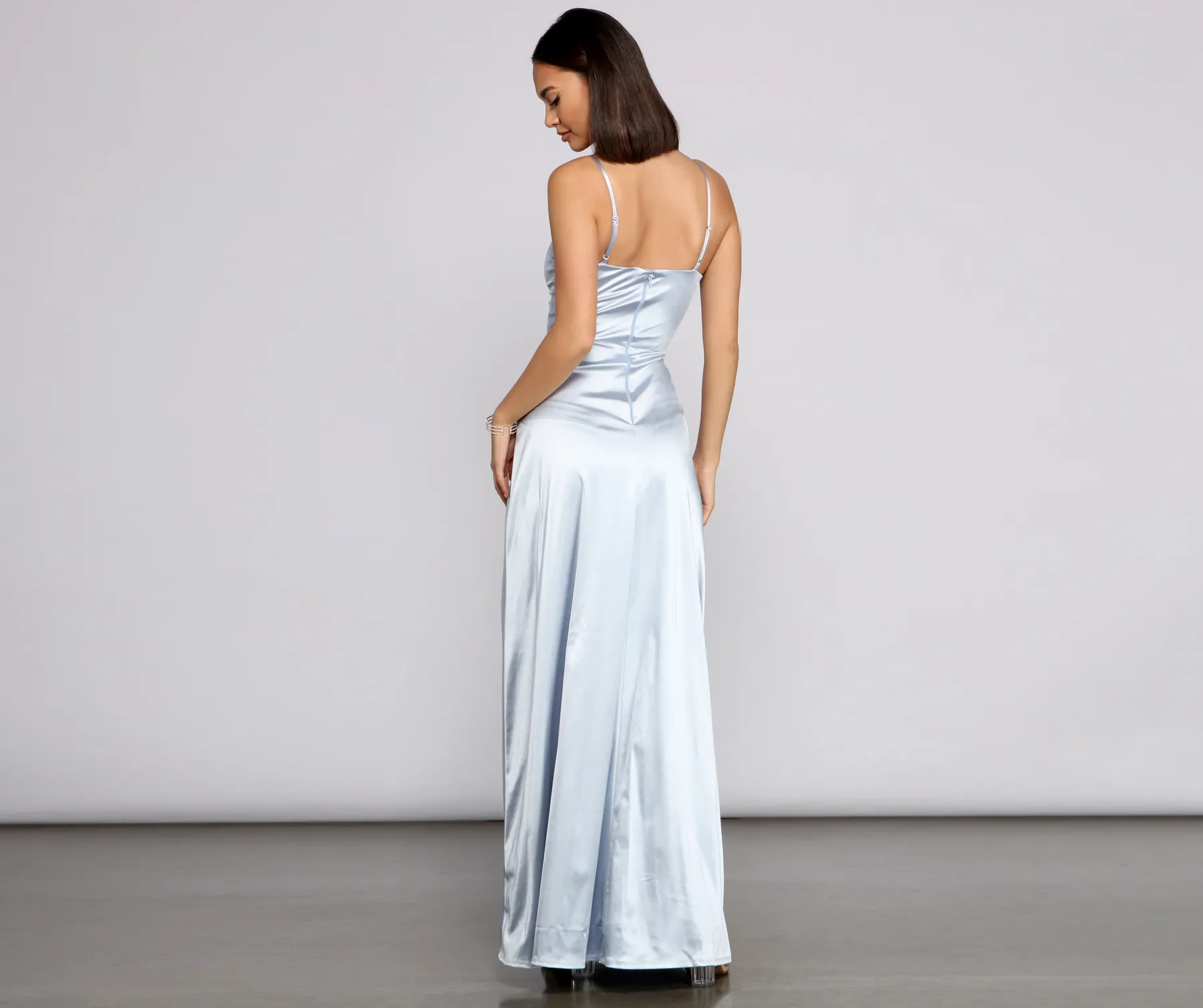 Kel Satin A-Line Dress