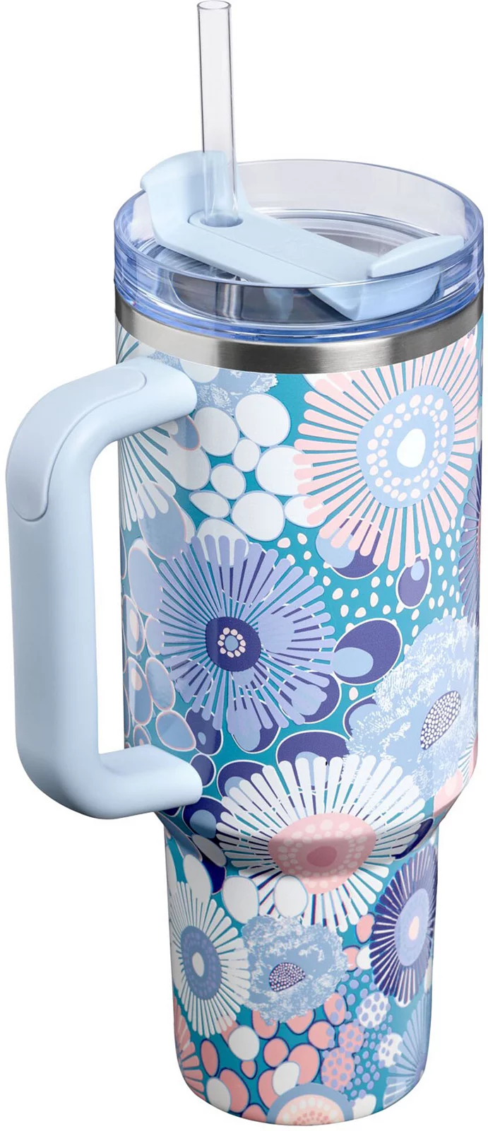 Stanley 40 oz. Quencher H2.0 FlowState Tumbler - Blue Dream Wildflower