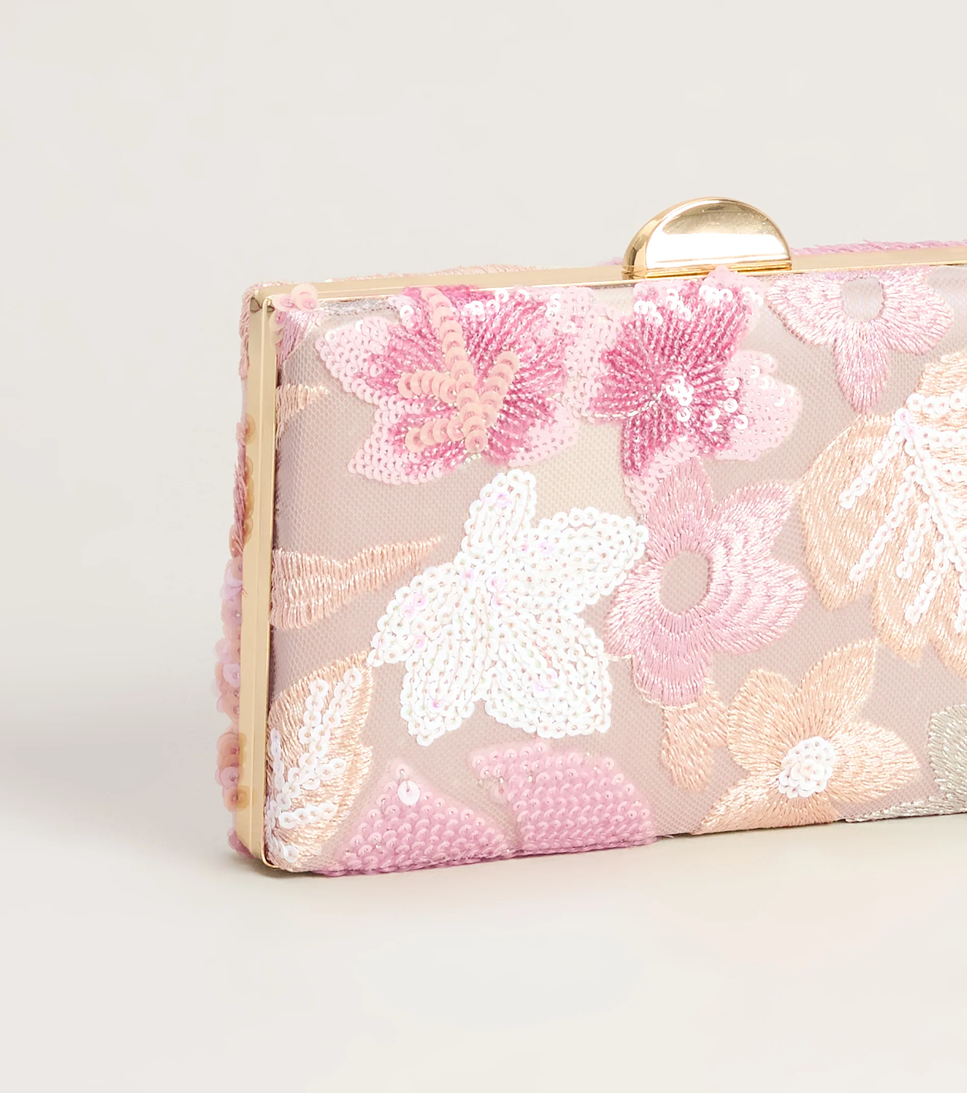 Garden Party Glam Floral Clutch
