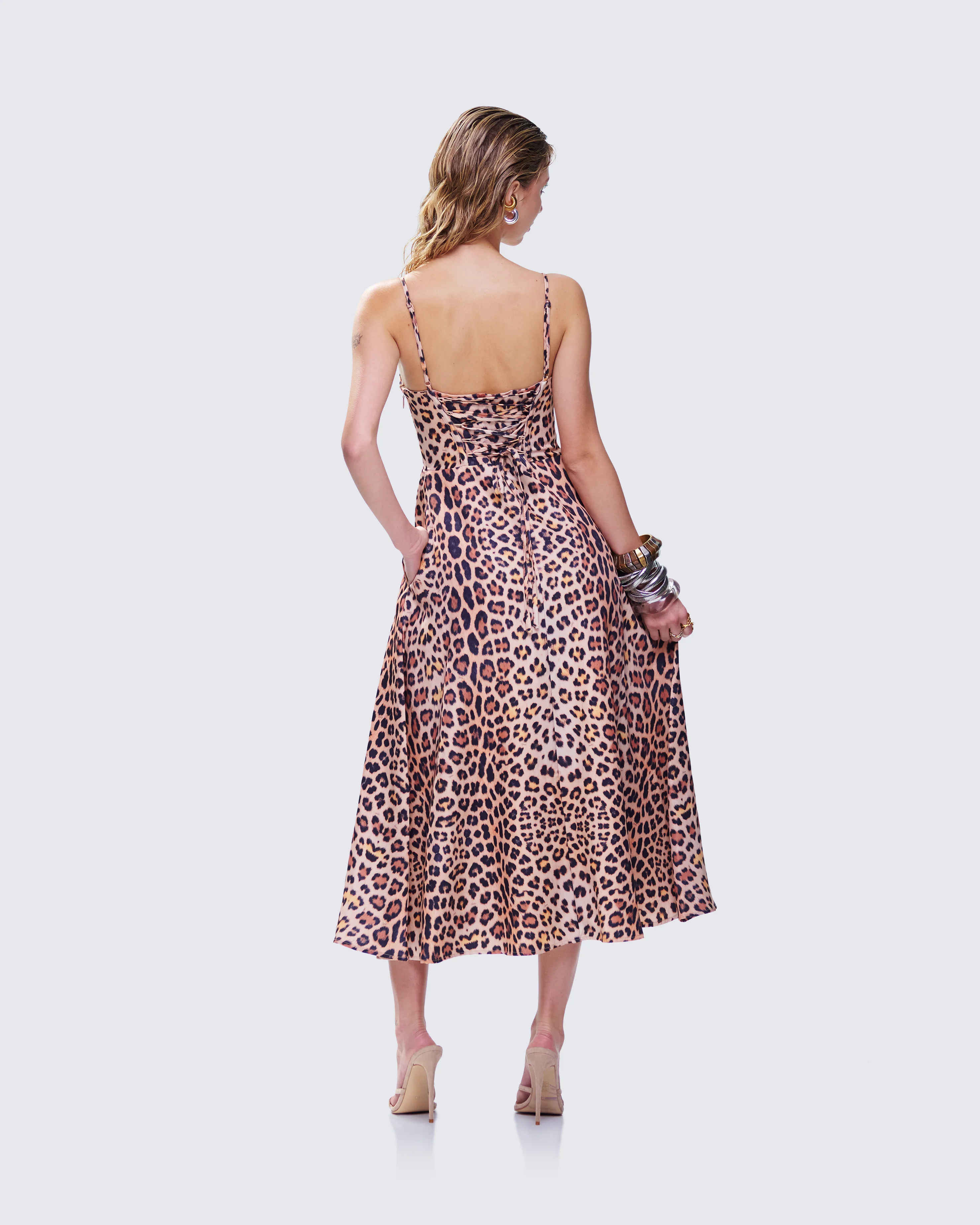 Novella Leopard Print Midi Dress