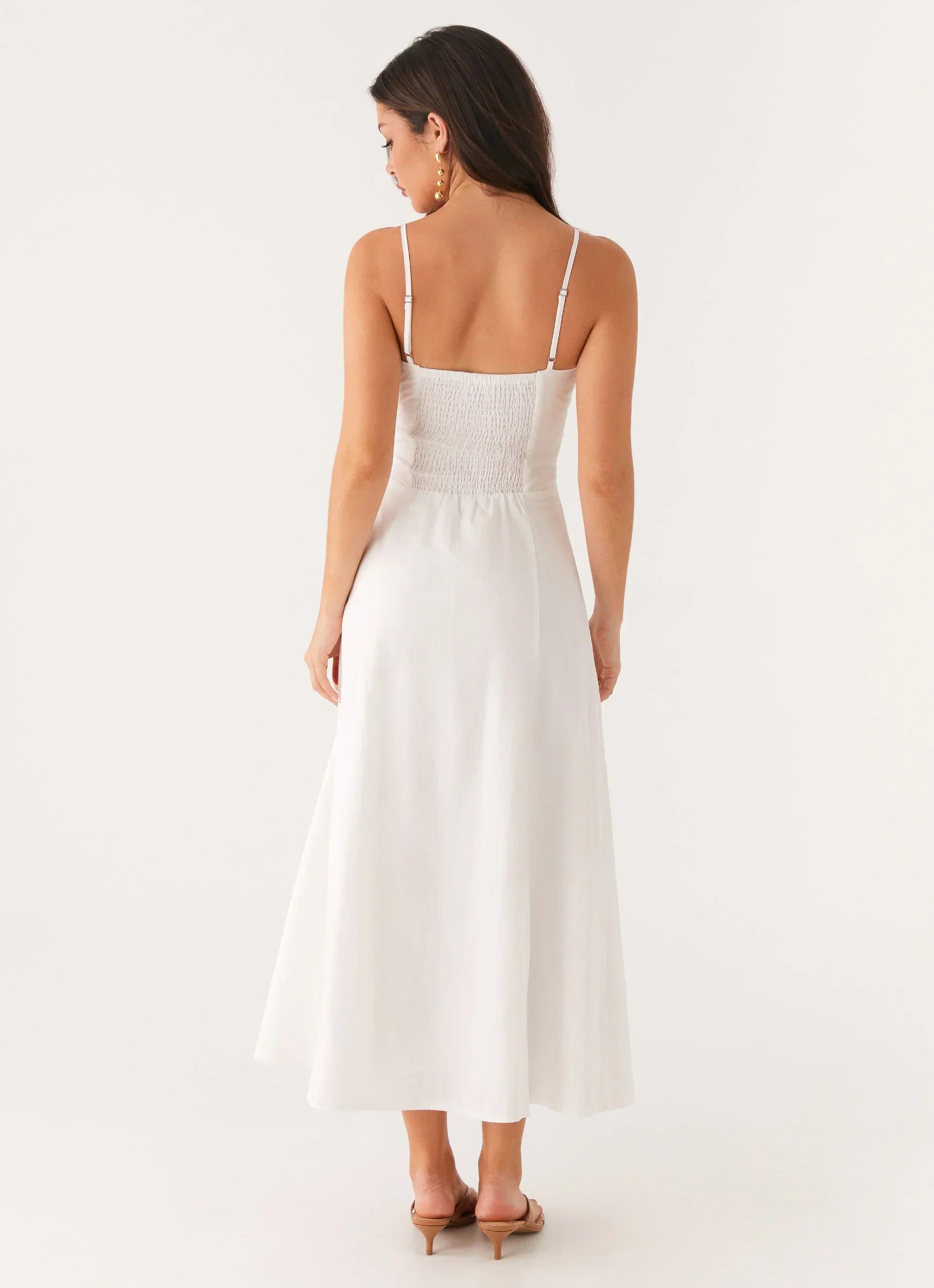 Noosa Midi Dress - White - luluinthesky