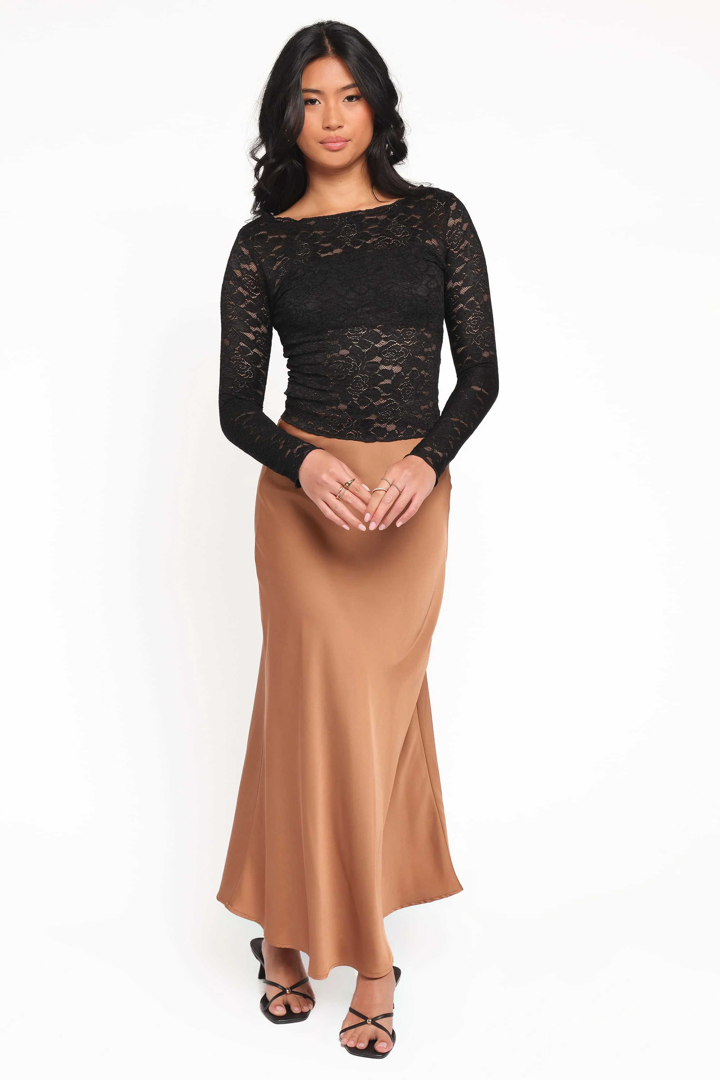 Iveta Lace Top - Black