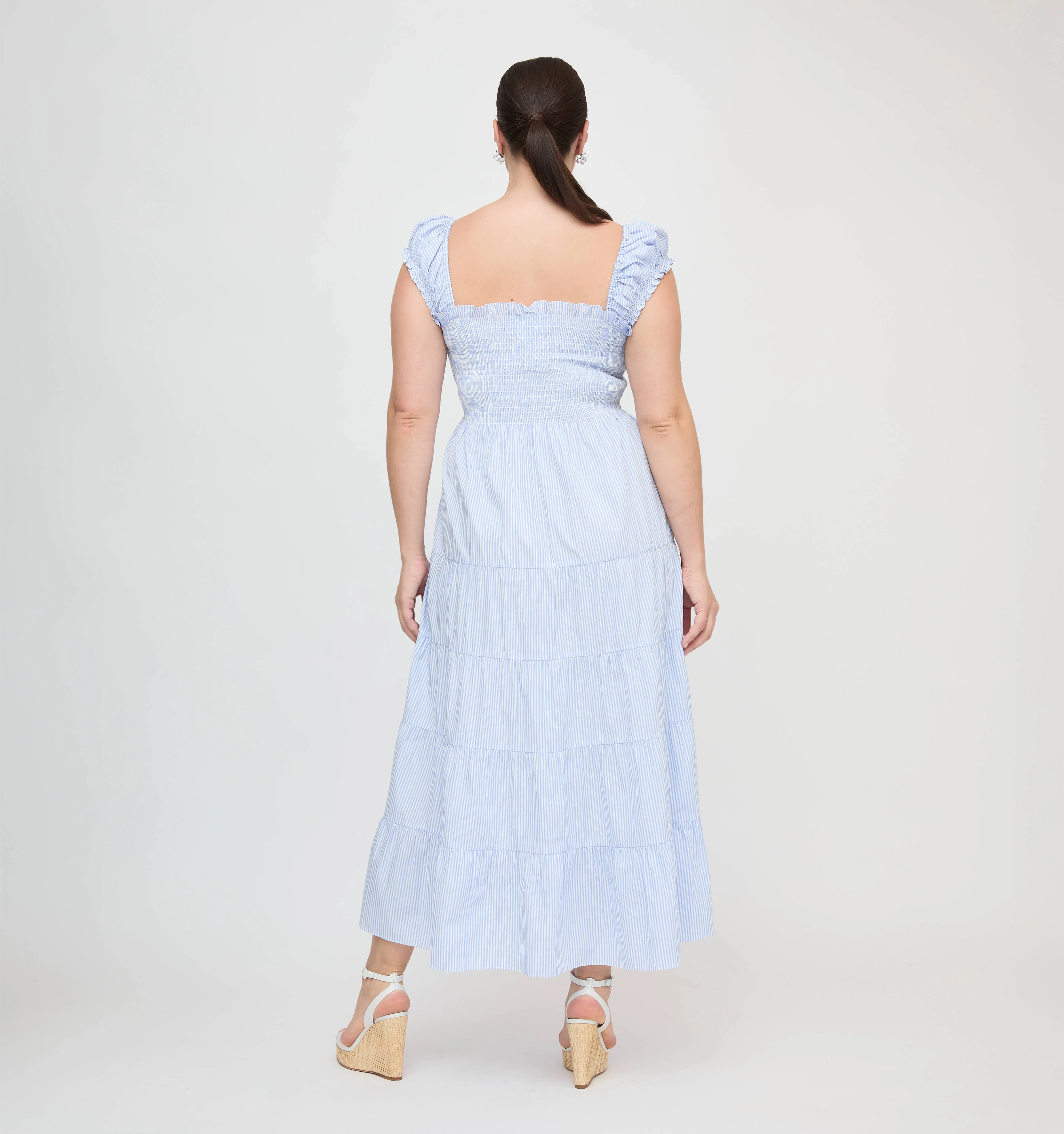 The Stella Nap Dress - Blue/White Stripe