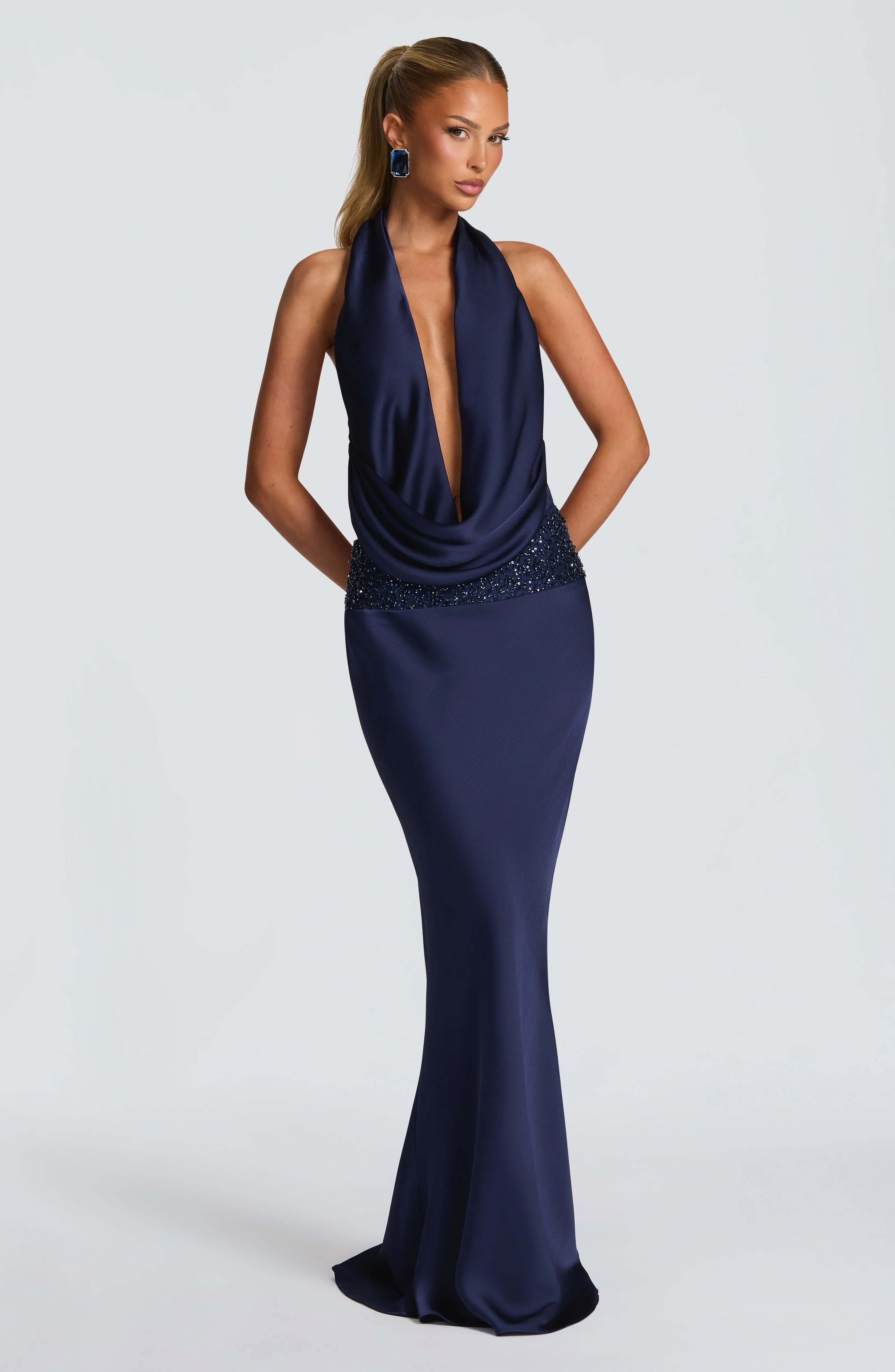 Eleni Bodysuit - Navy