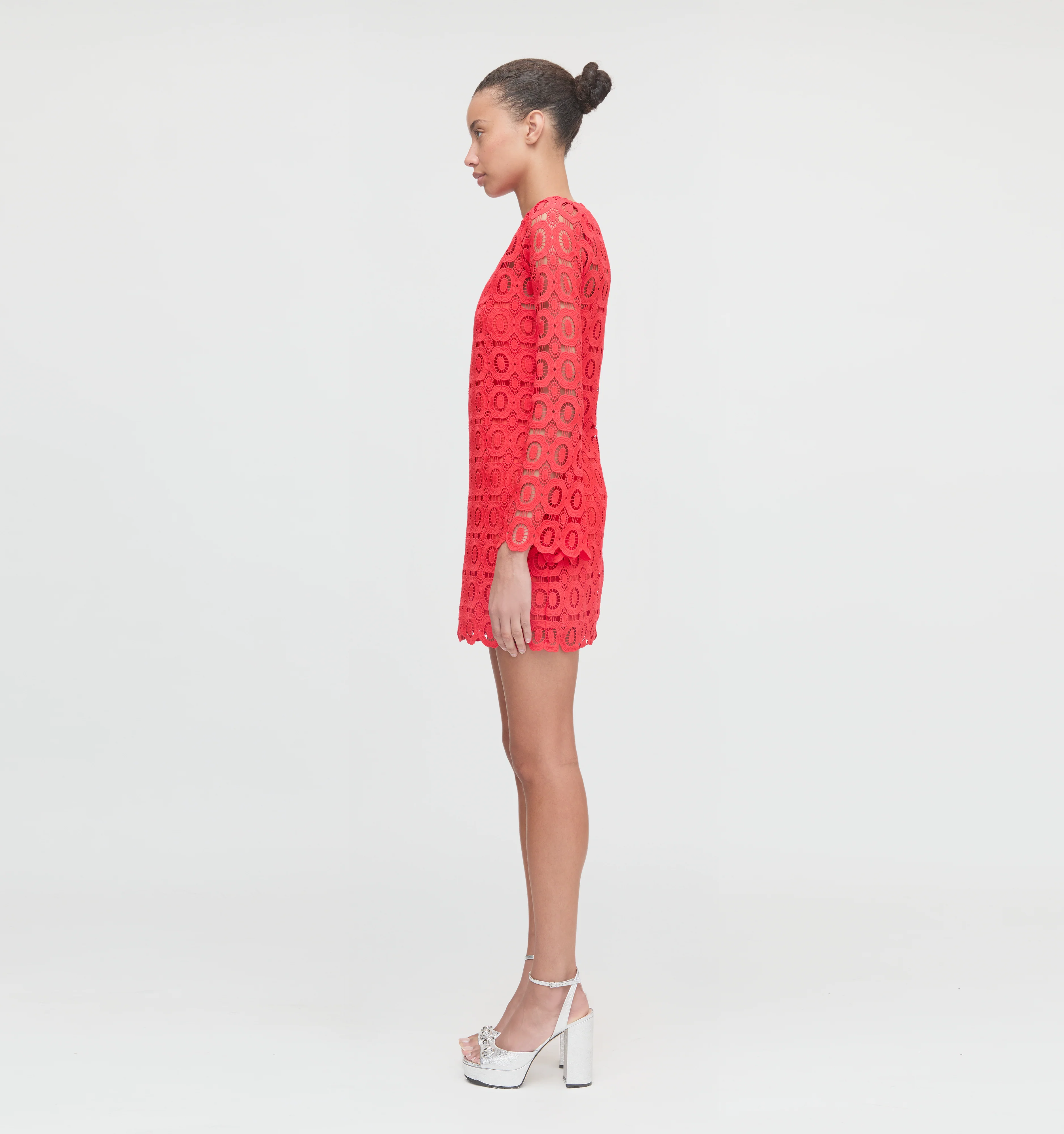 The Eliza Mini Dress - Poppy Lace