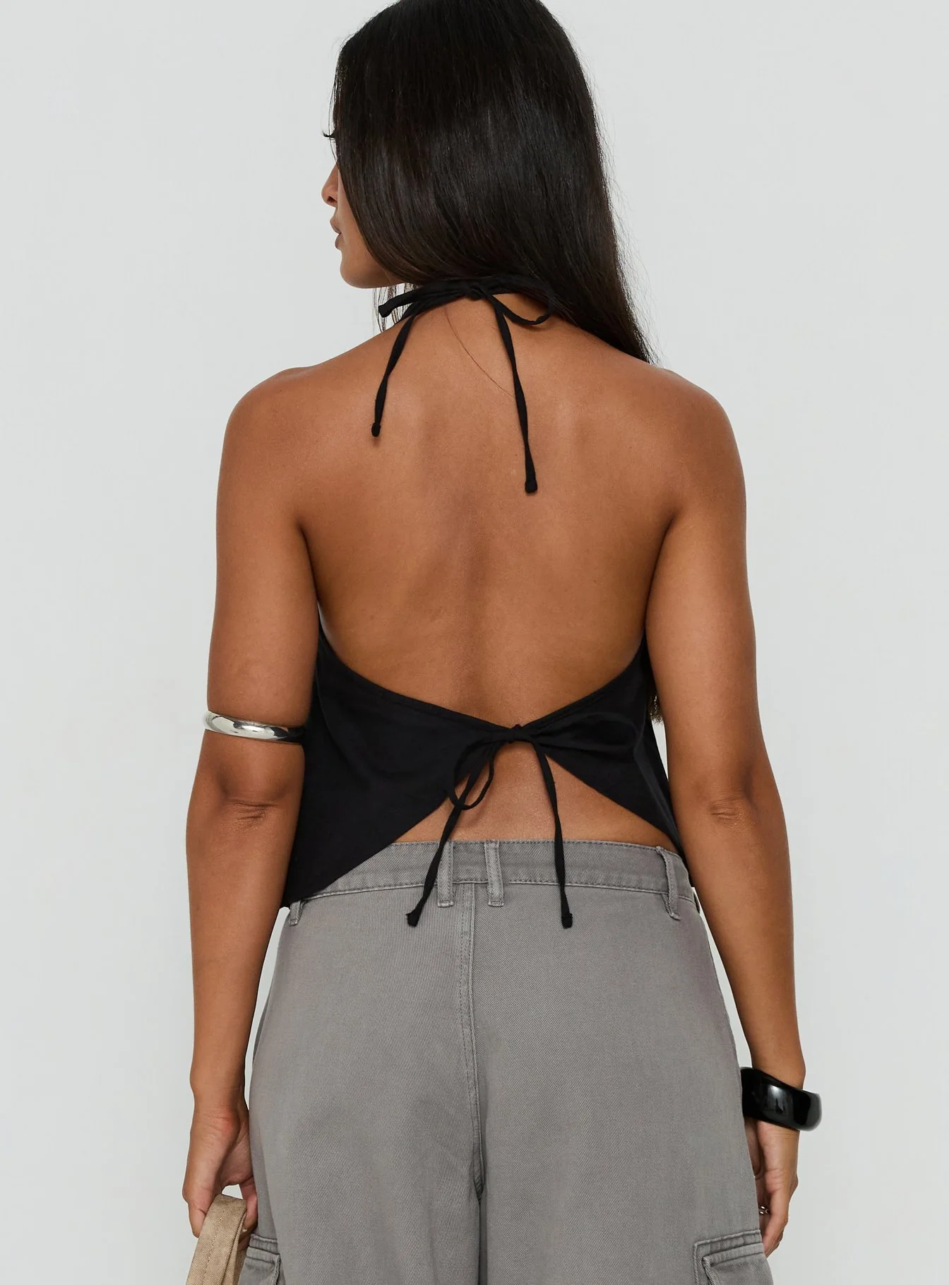Faira Halter Top Black