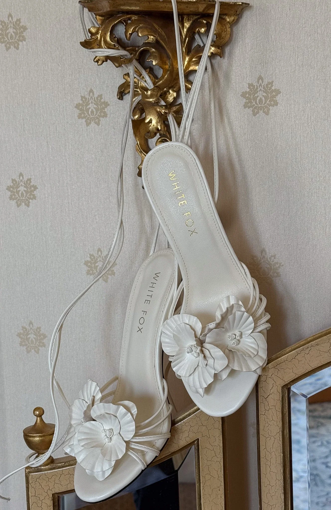 Tempest Wrap Heels Off White