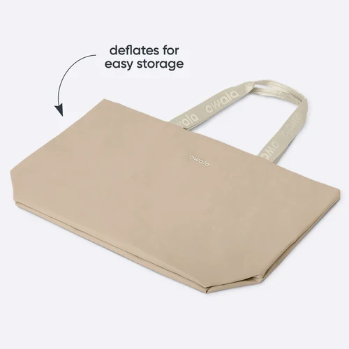 Owala The Cloud Inflatable insulation. Packs flat. 16L capacity Beige Babe
