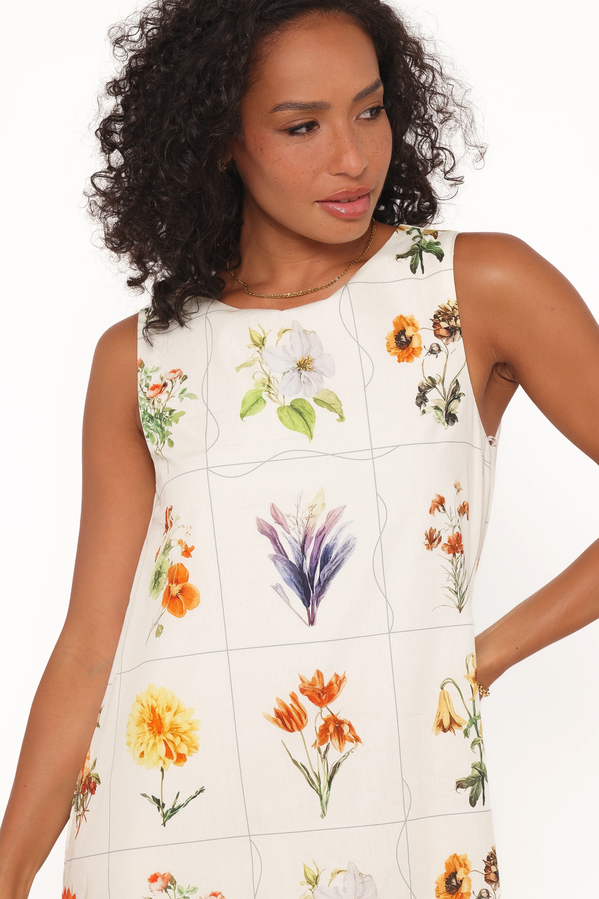 Elordi Mini Dress - Multi Flowers