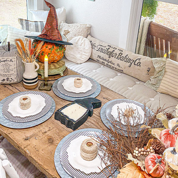 Halloween Wooden Bowl Scented Candle, Choose Your Style