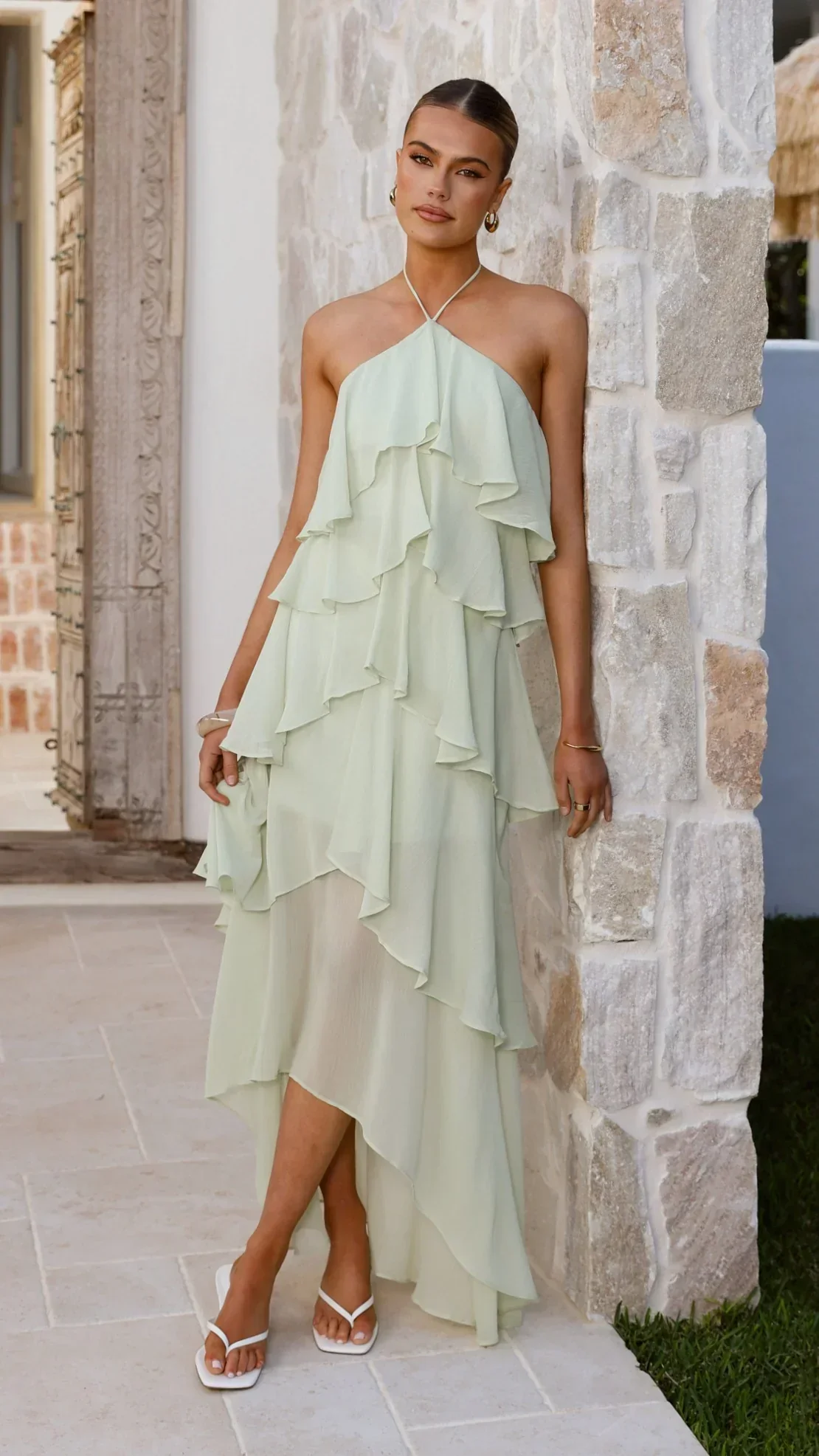 Soho Maxi Dress - Sage - luluinthesky