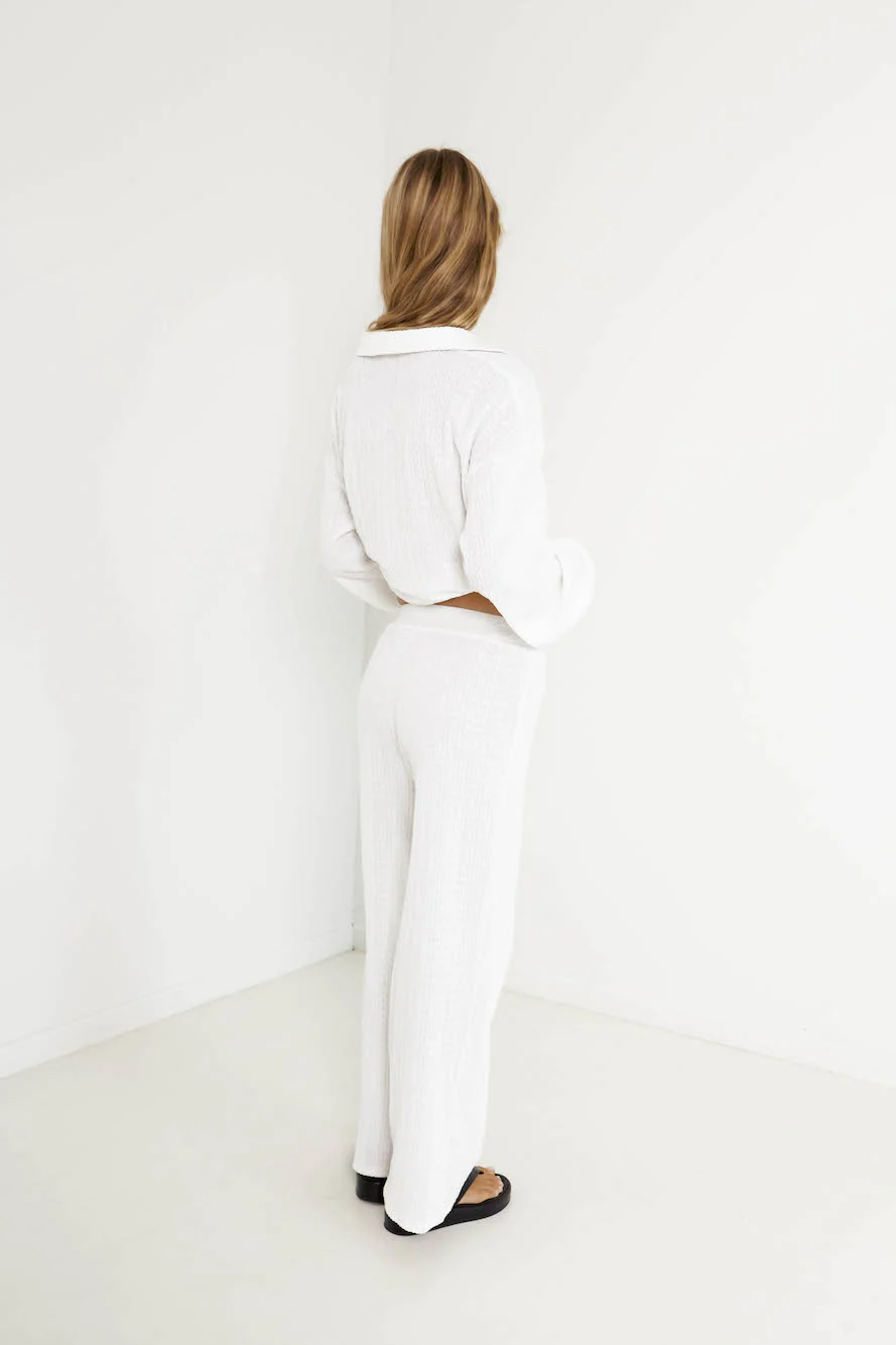 SNDYS Avery Pant White