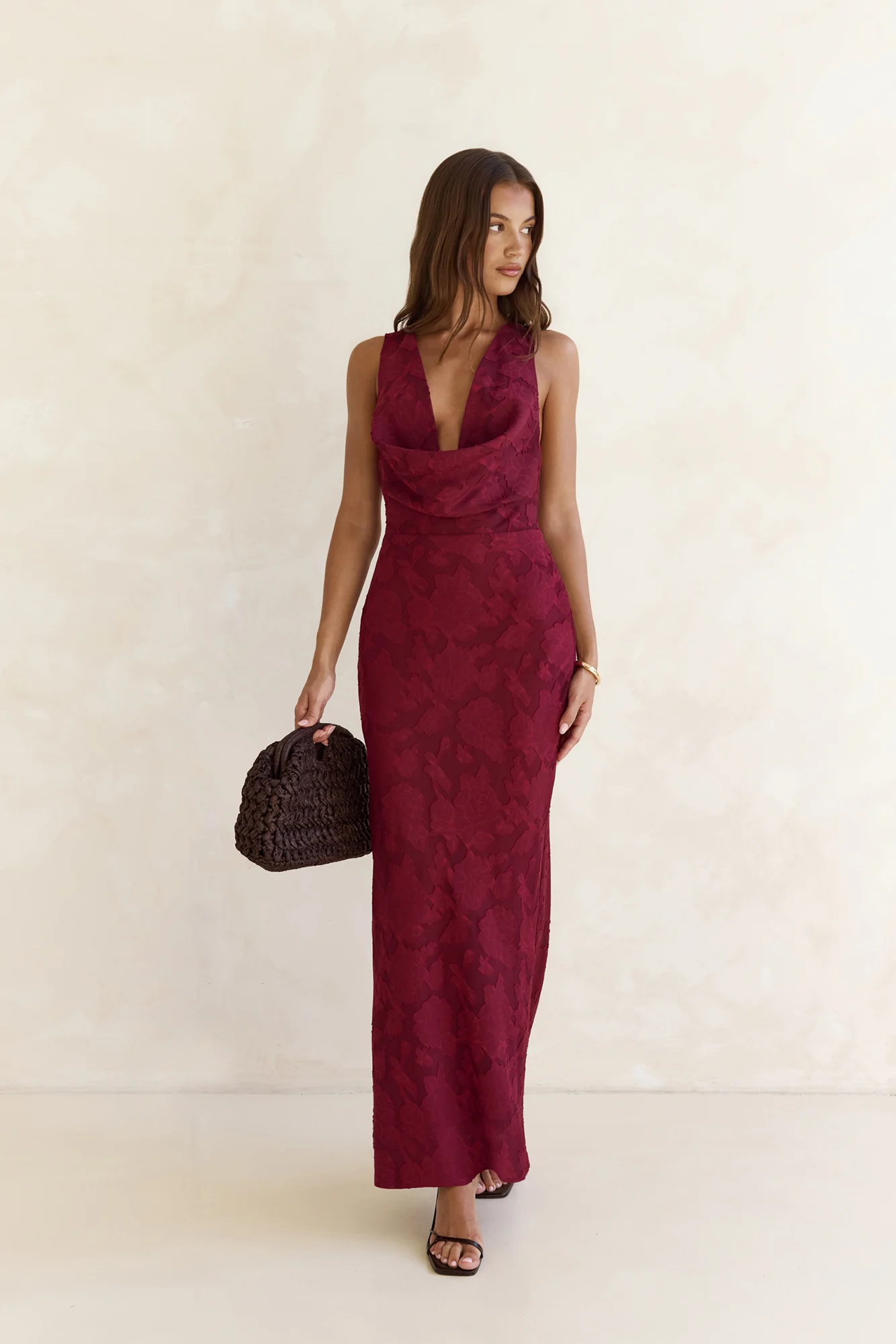 Lasting Luxuries Maxi Dress Wine - luluinthesky