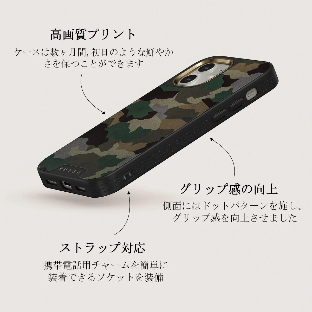 Tropical Green Camo - iPhone 12 ケース