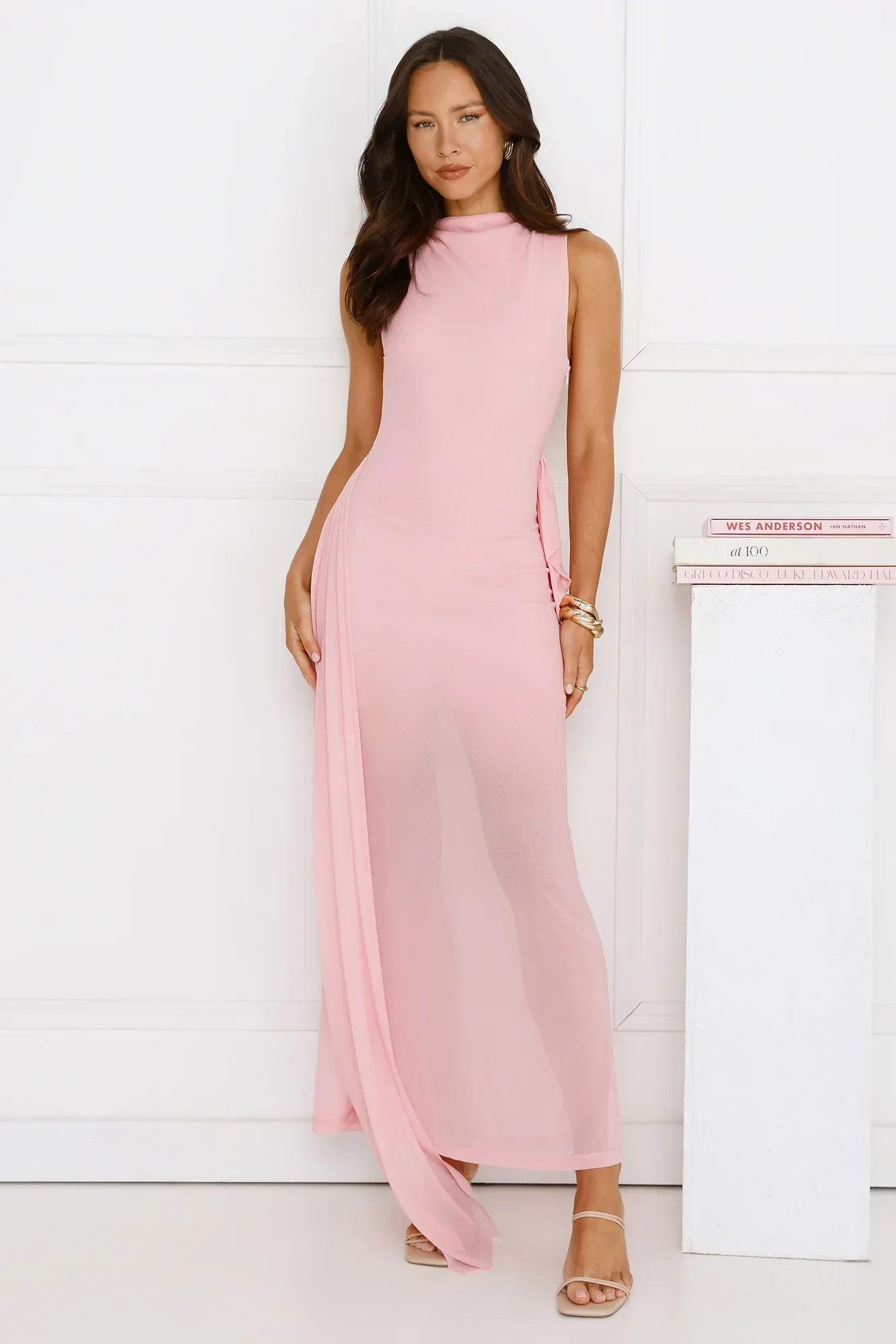 Dazzle Me Darling Mesh Maxi Dress