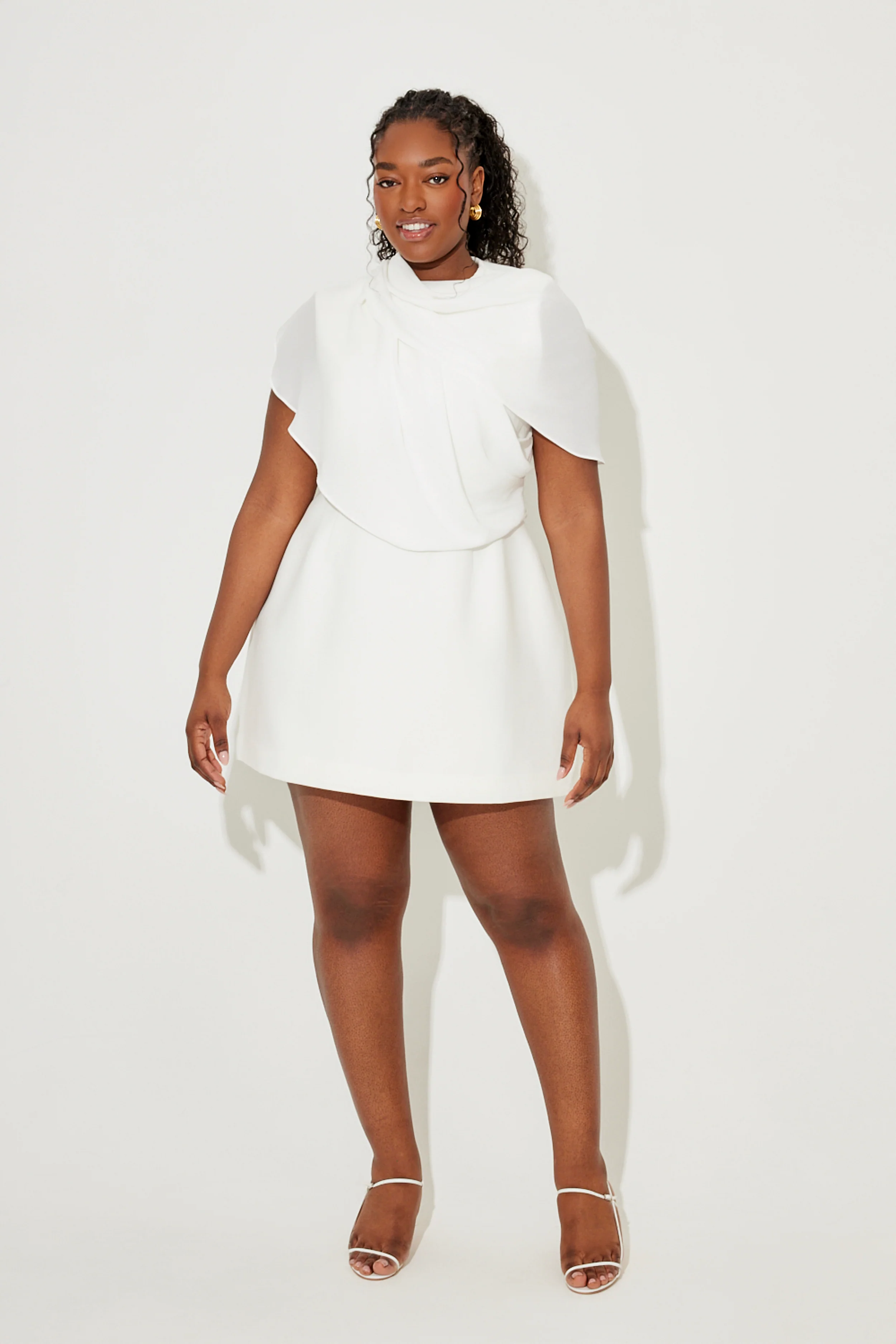 Gathered Mini Dress