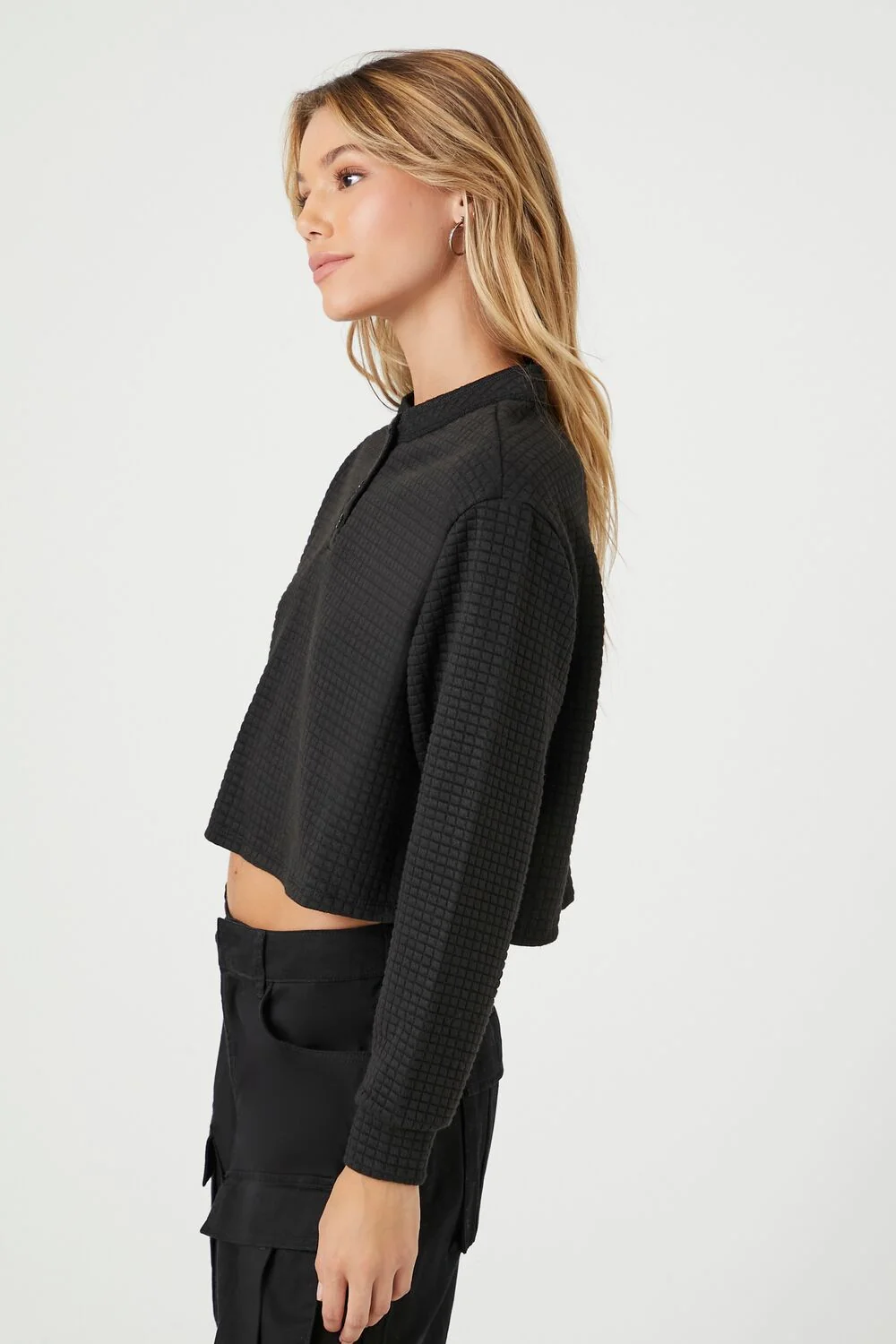 Waffle Knit Crop Top