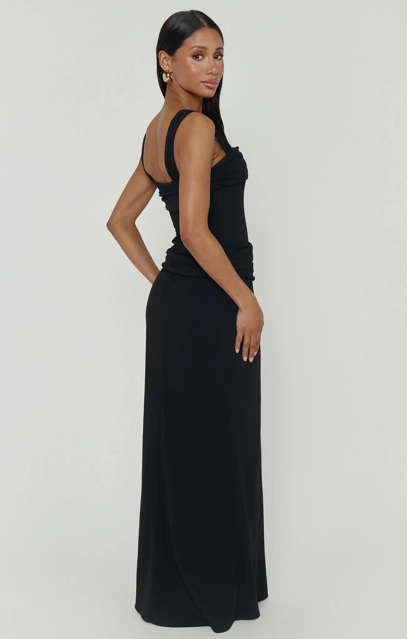 Danielle Maxi Dress ~ Black Stretch
