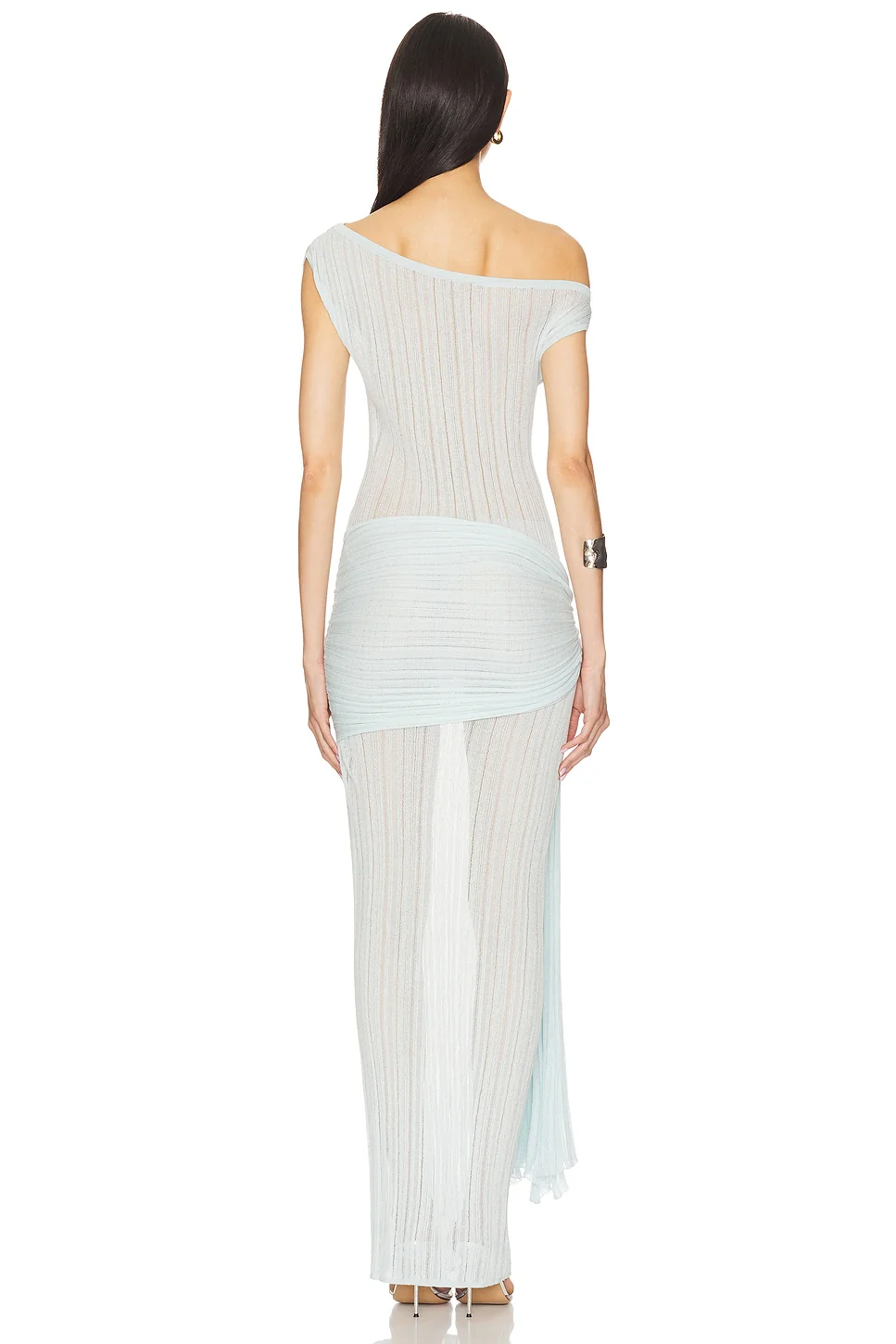 Callie Sheer Midi Knit Dress