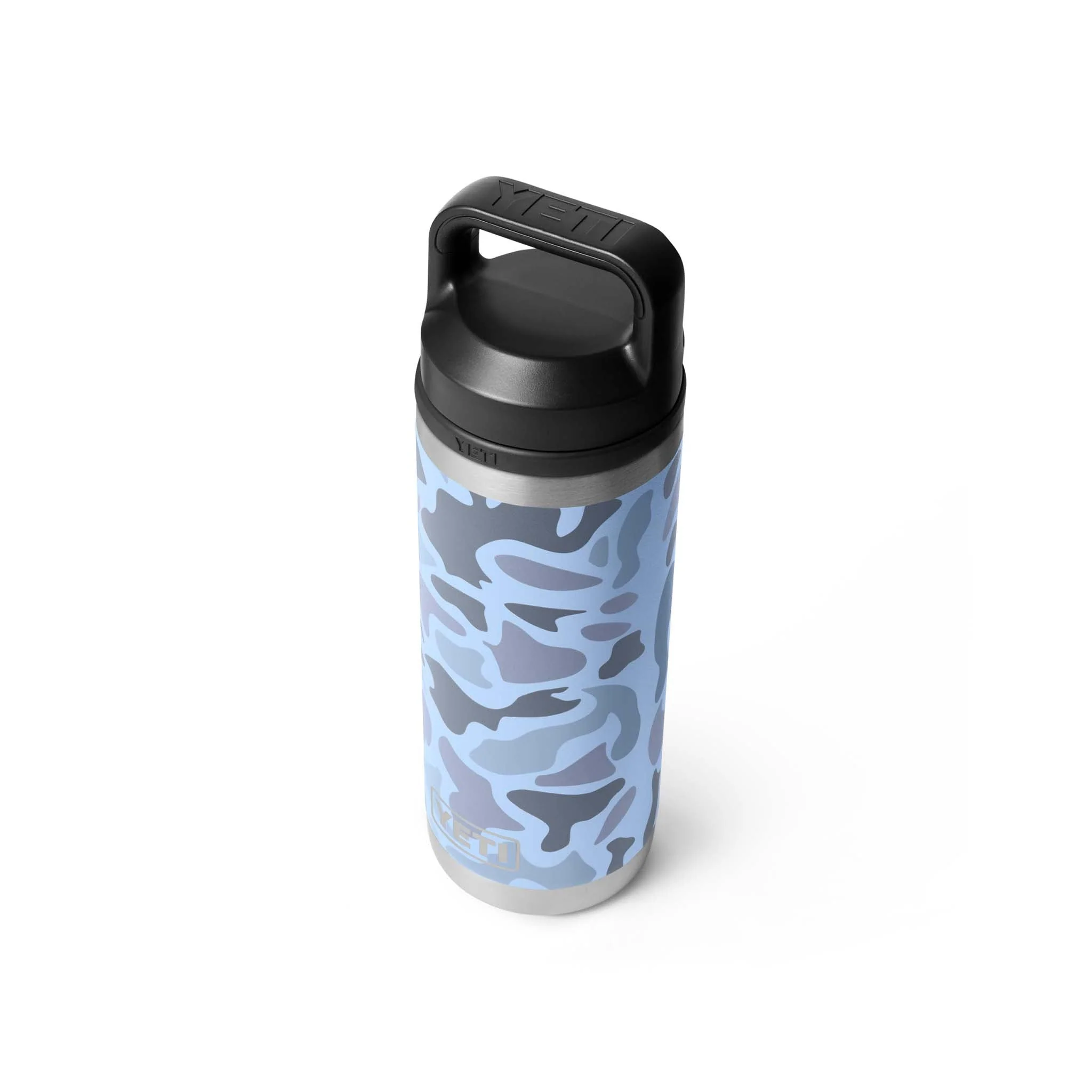 YETI Blue Camo Rambler 18oz Chug Bottle - luluinthesky