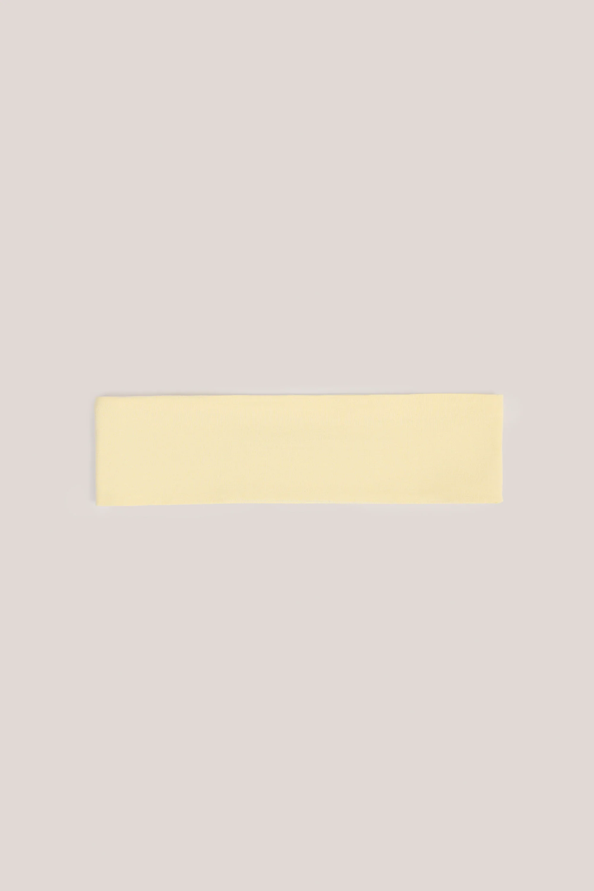 Modal Ribbed Headband in Buttercream Yellow