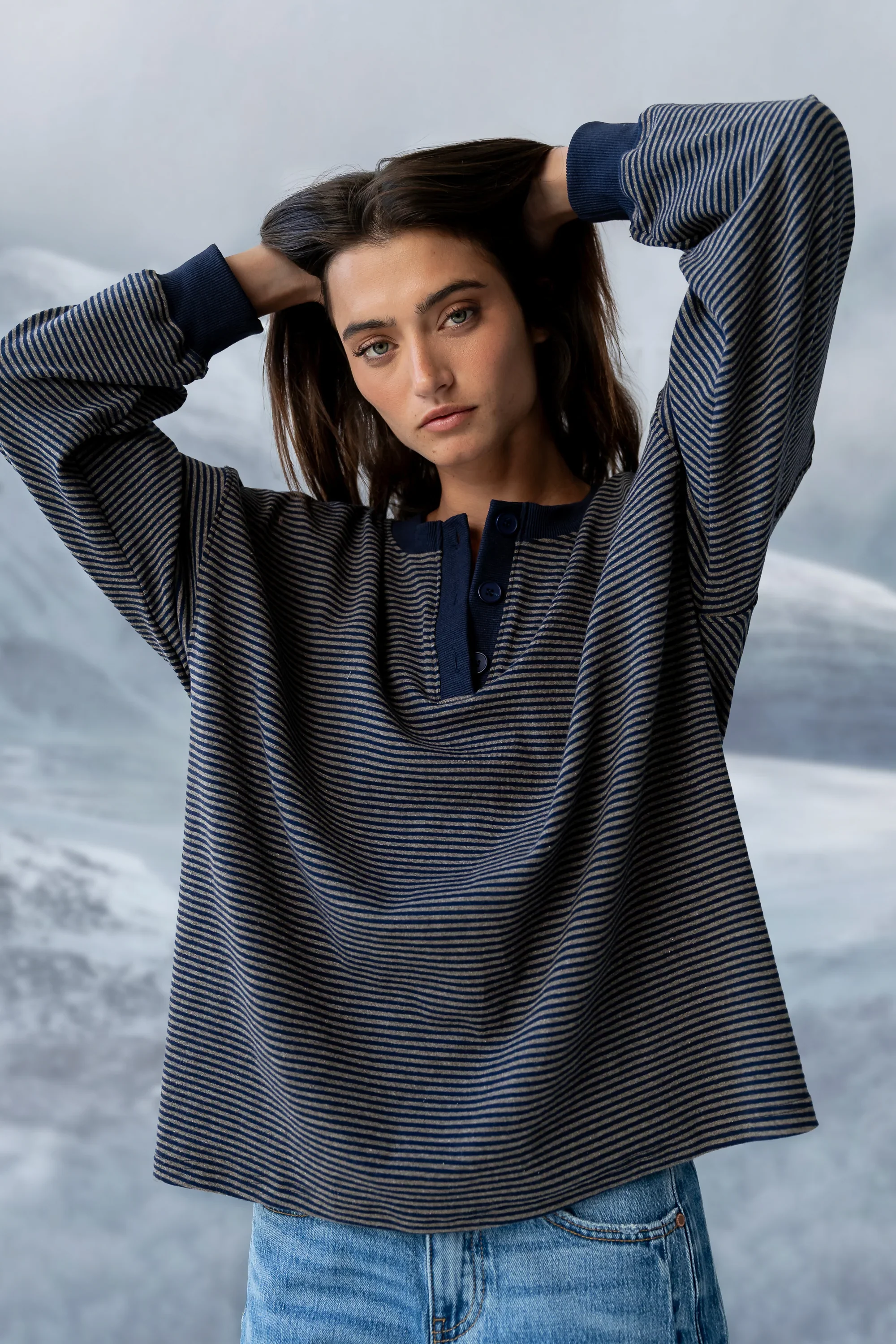 Skye Oversized Striped Top