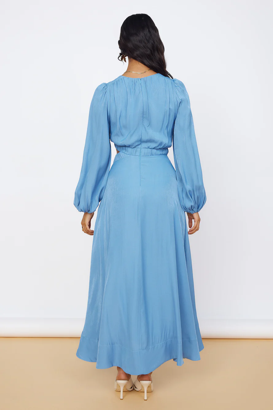 Up All Night Maxi Dress Blue