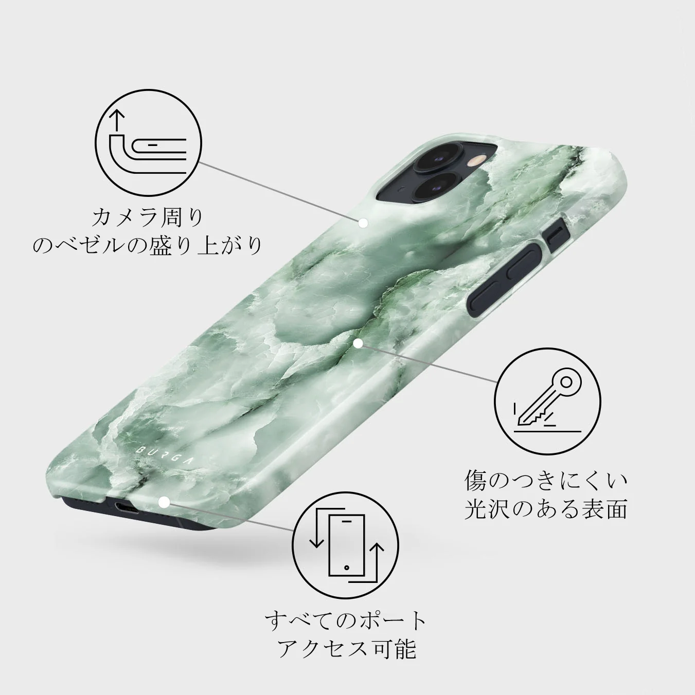 Pistachio Cheesecake - Green iPhone 13 Mini ケース