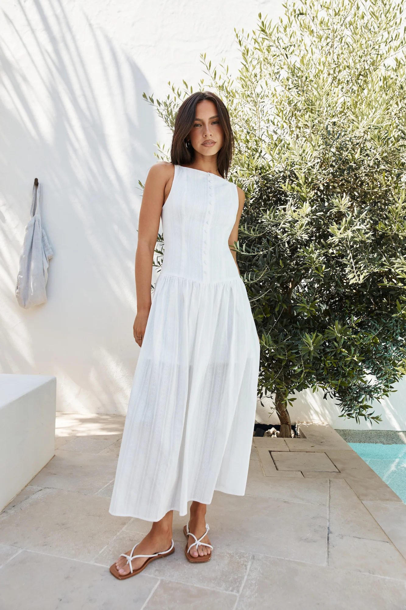 Halo Haven Maxi Dress White - luluinthesky