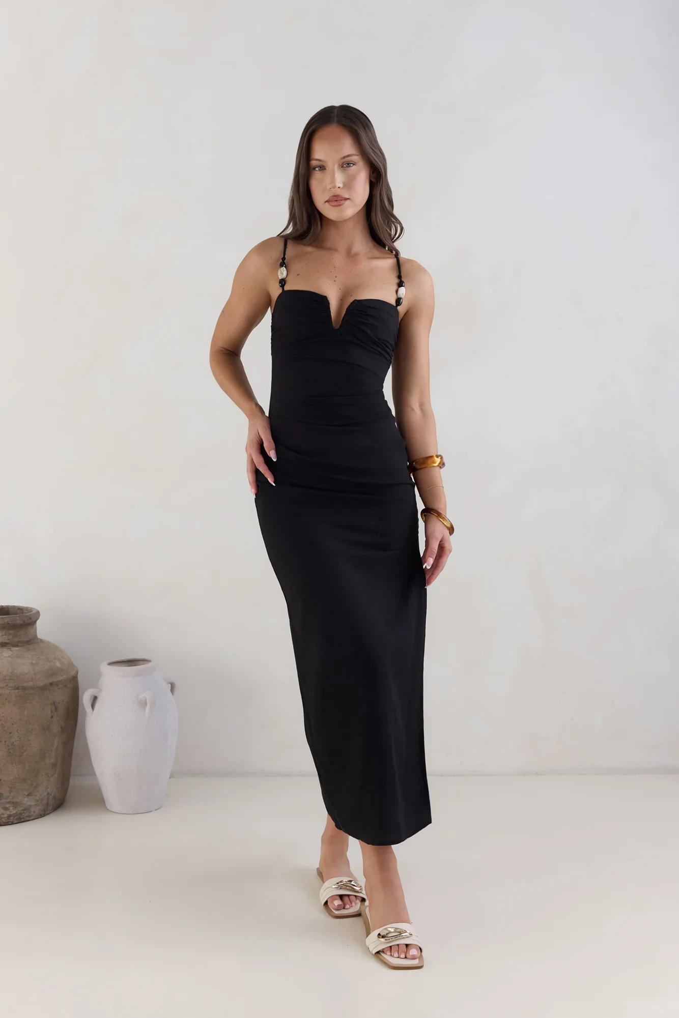 Marianna Midi Dress Black