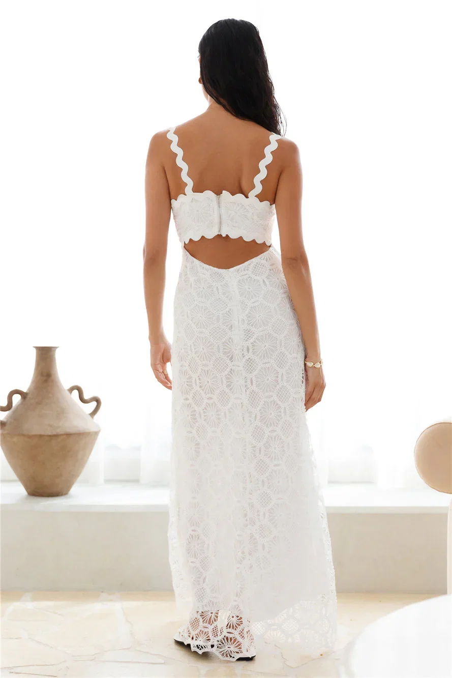 Blanca Maxi Dress White��