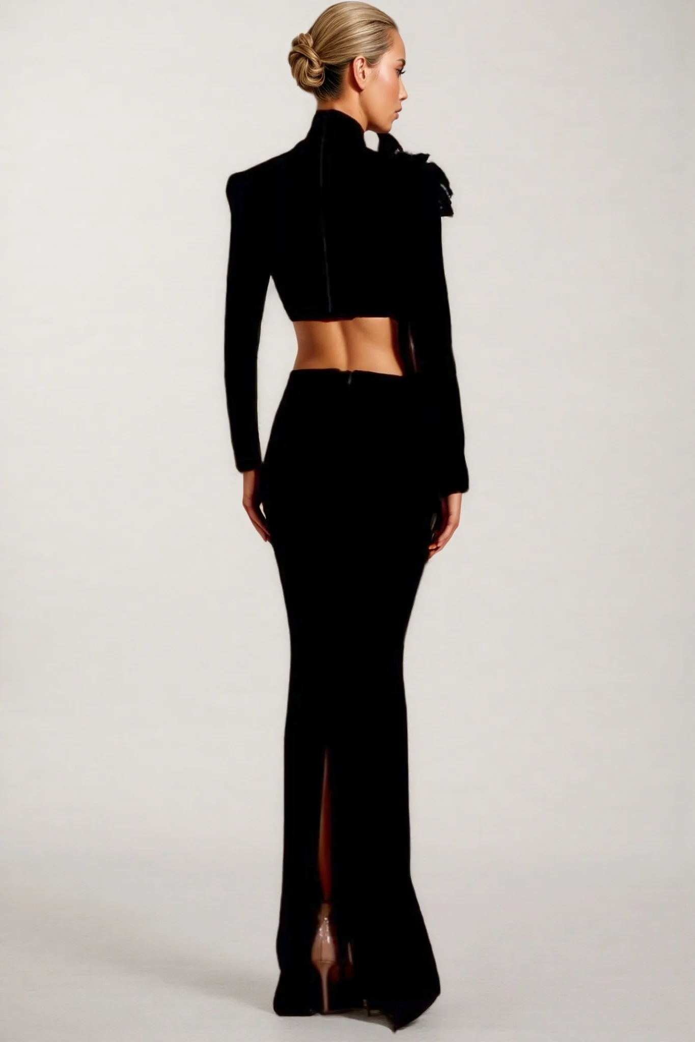 Calia High Neck Top Maxi Dress Two-Piece Set