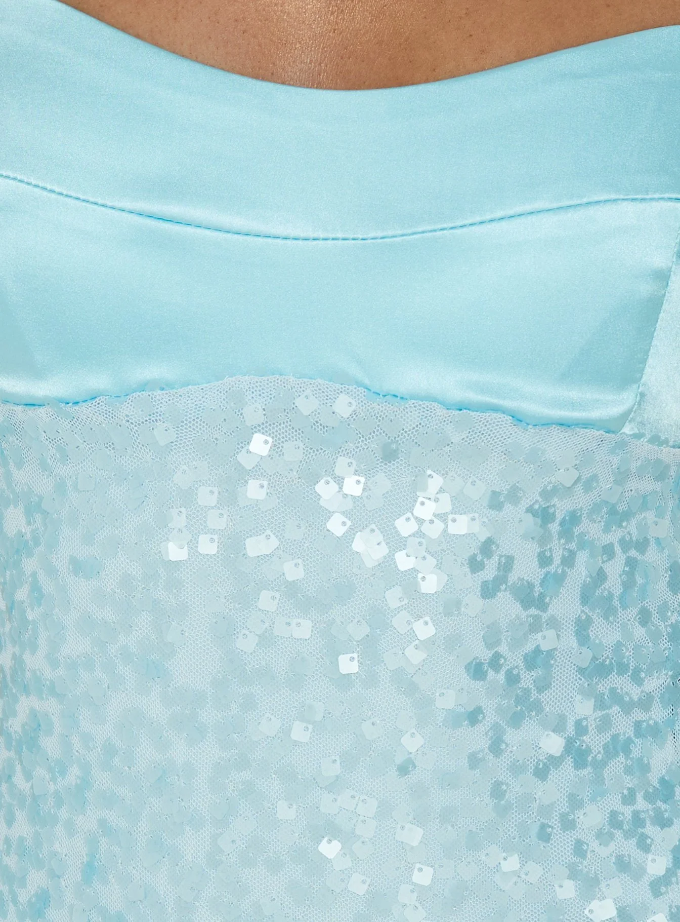 Every Lifetime Sequin Maxi Dress Baby Blue