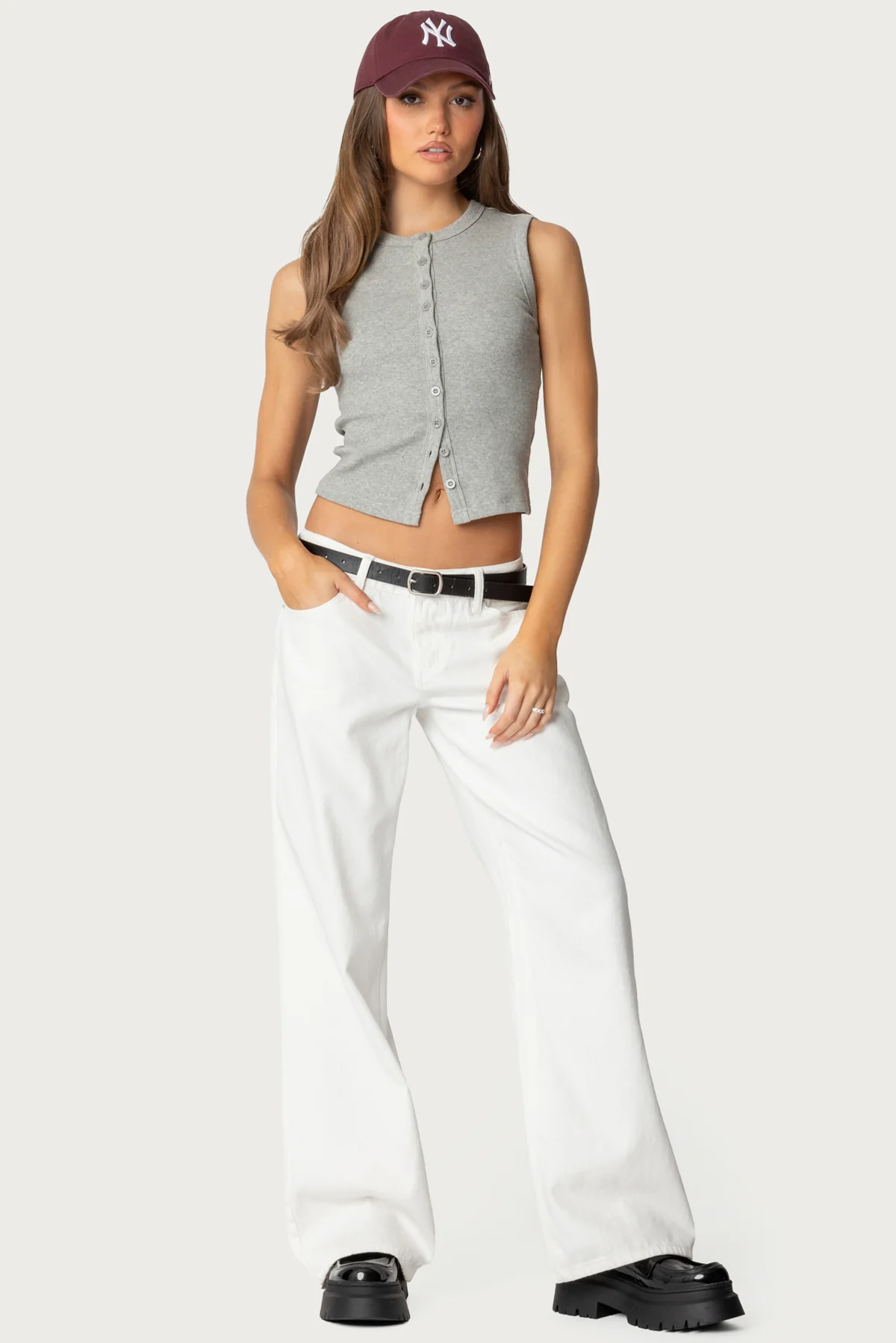 Basel Button Up Tank Top