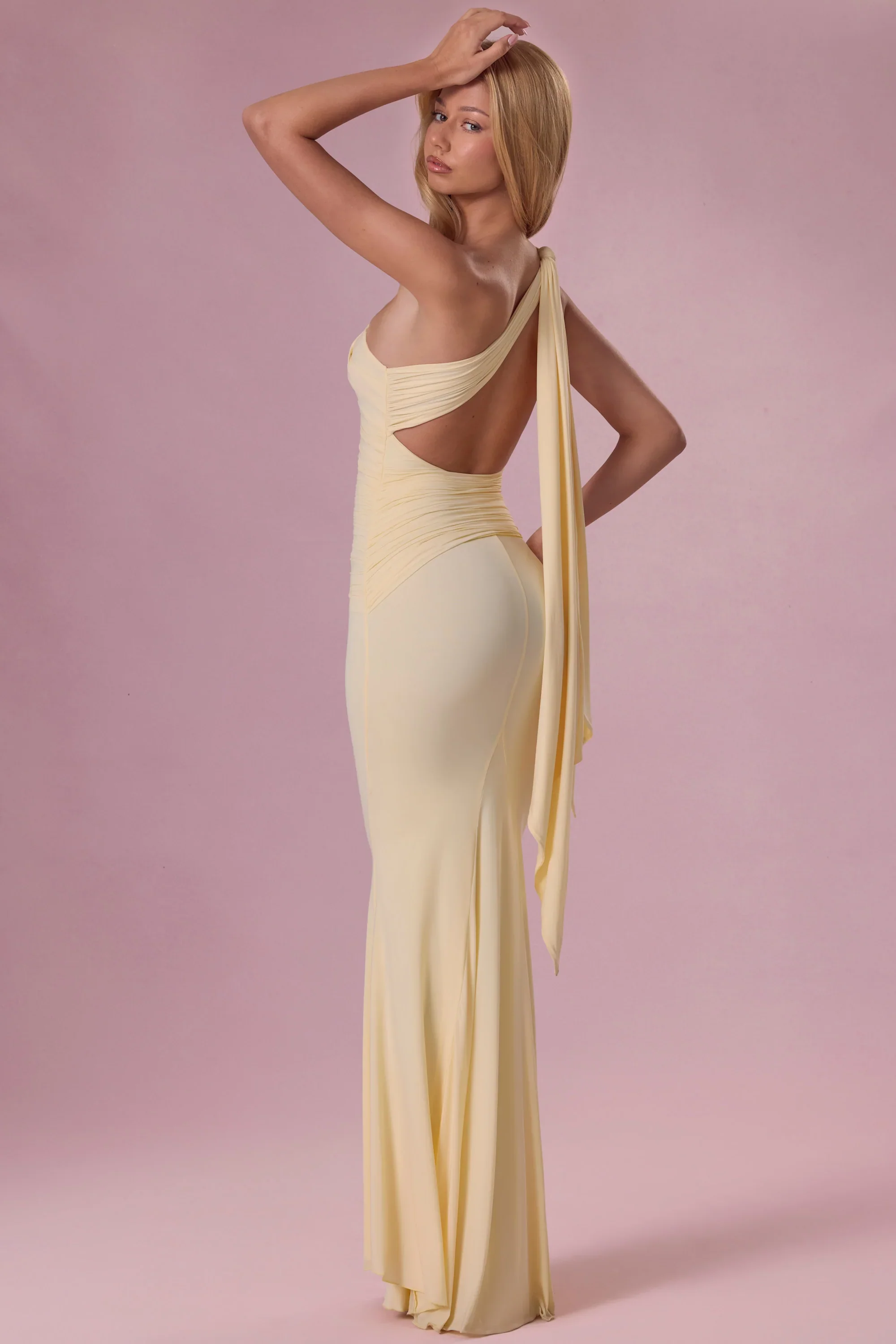 Jersey Bridesmaid Dress in Butter